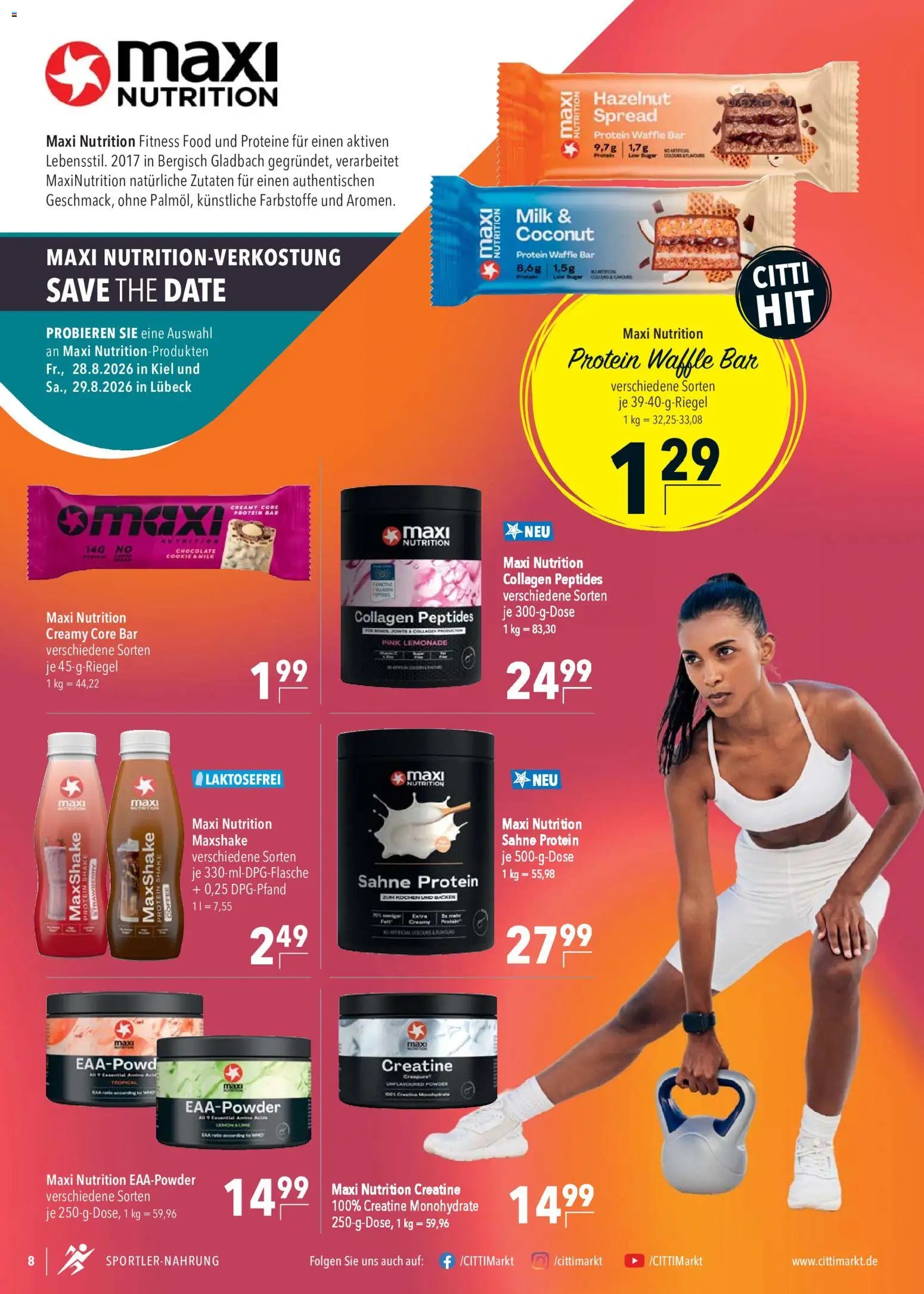 CITTI Markt Sportlernahrung