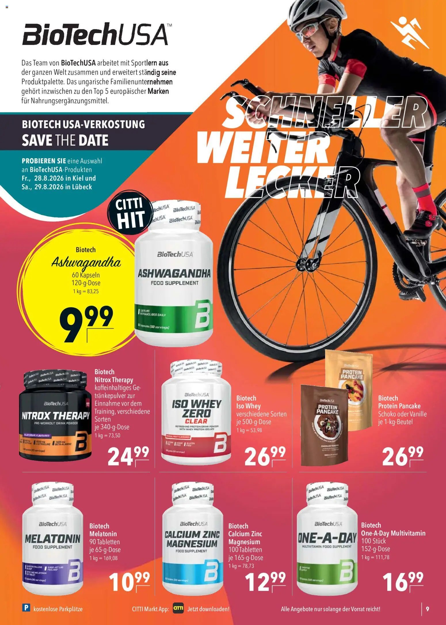 CITTI Markt Sportlernahrung
