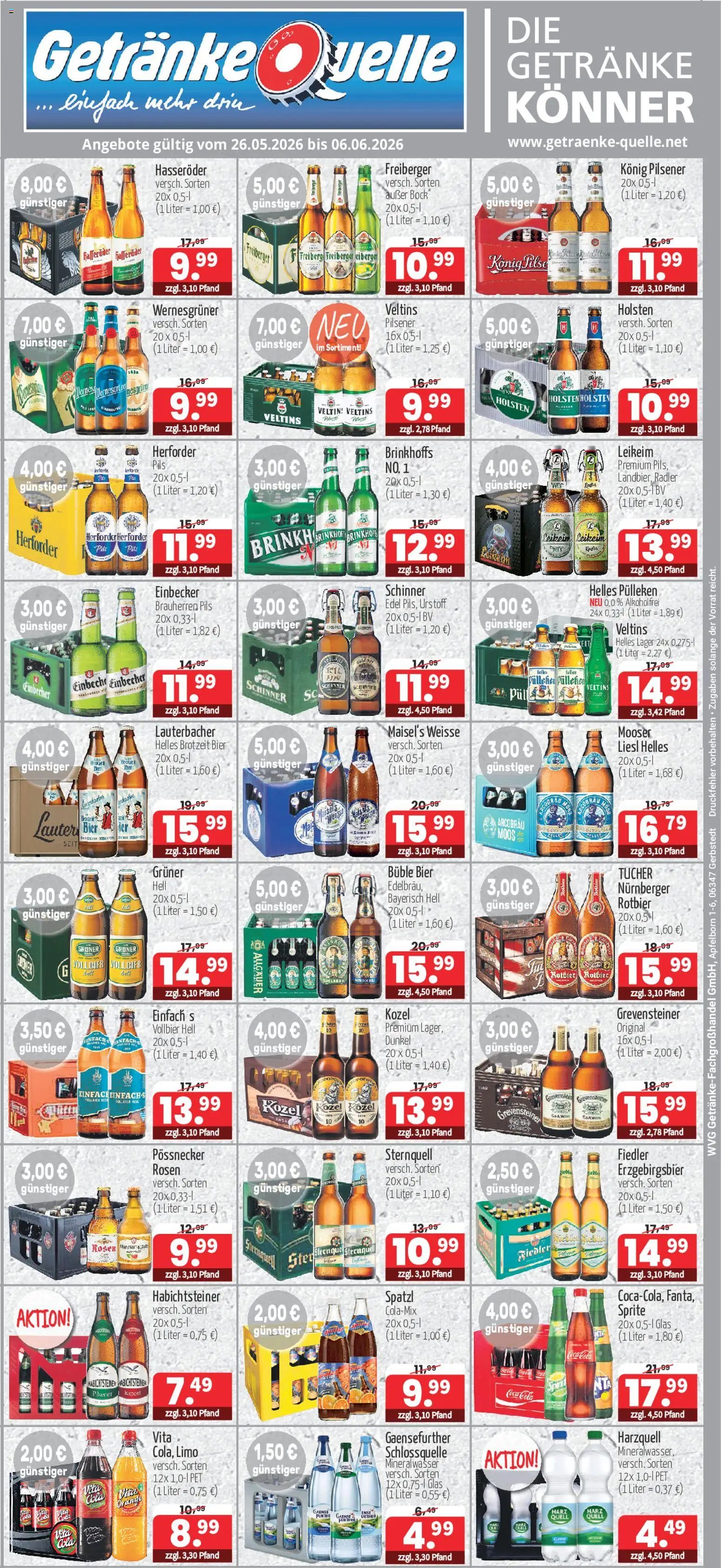 Getränke Quelle Prospekt (2026-05-26 - 2026-06-06)