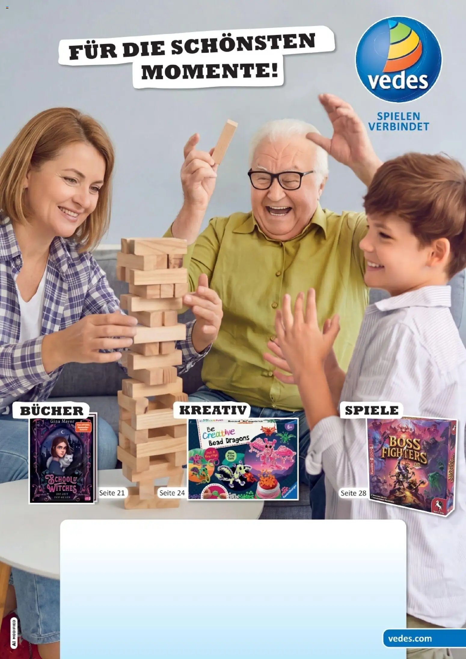 Vedes Spiele-, Buch- und Kreativprospekt