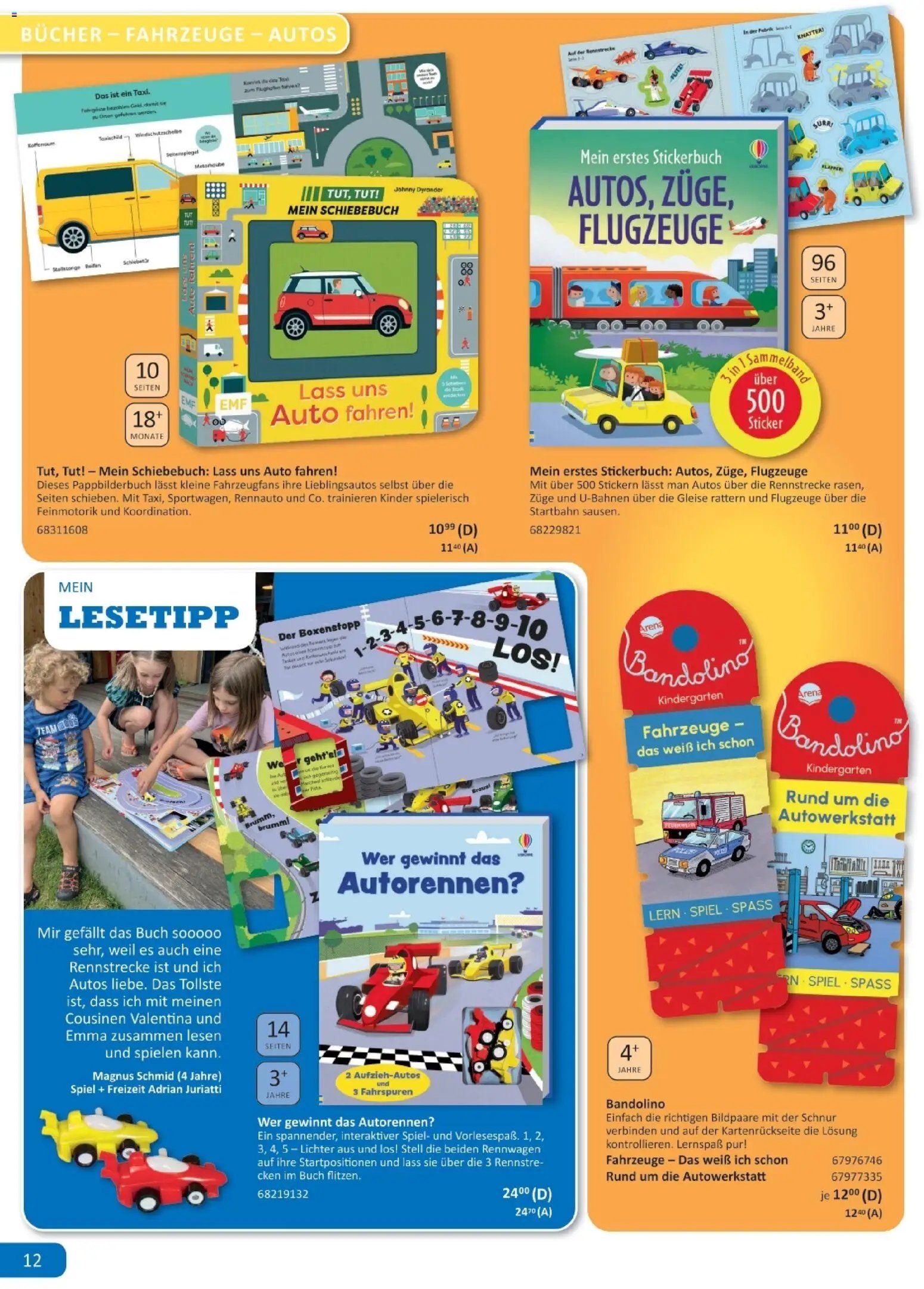 Vedes Spiele-, Buch- und Kreativprospekt