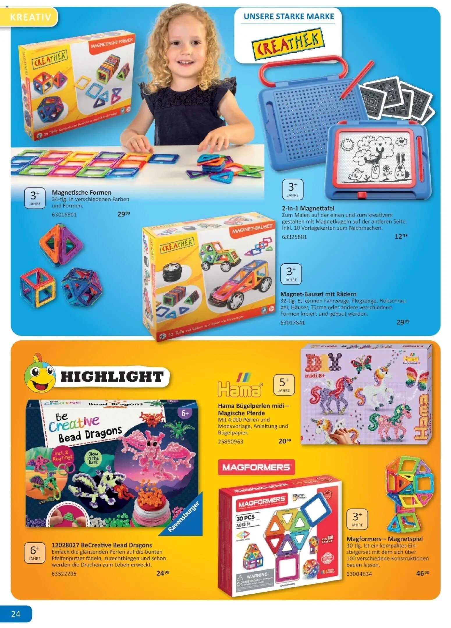 Vedes Spiele-, Buch- und Kreativprospekt