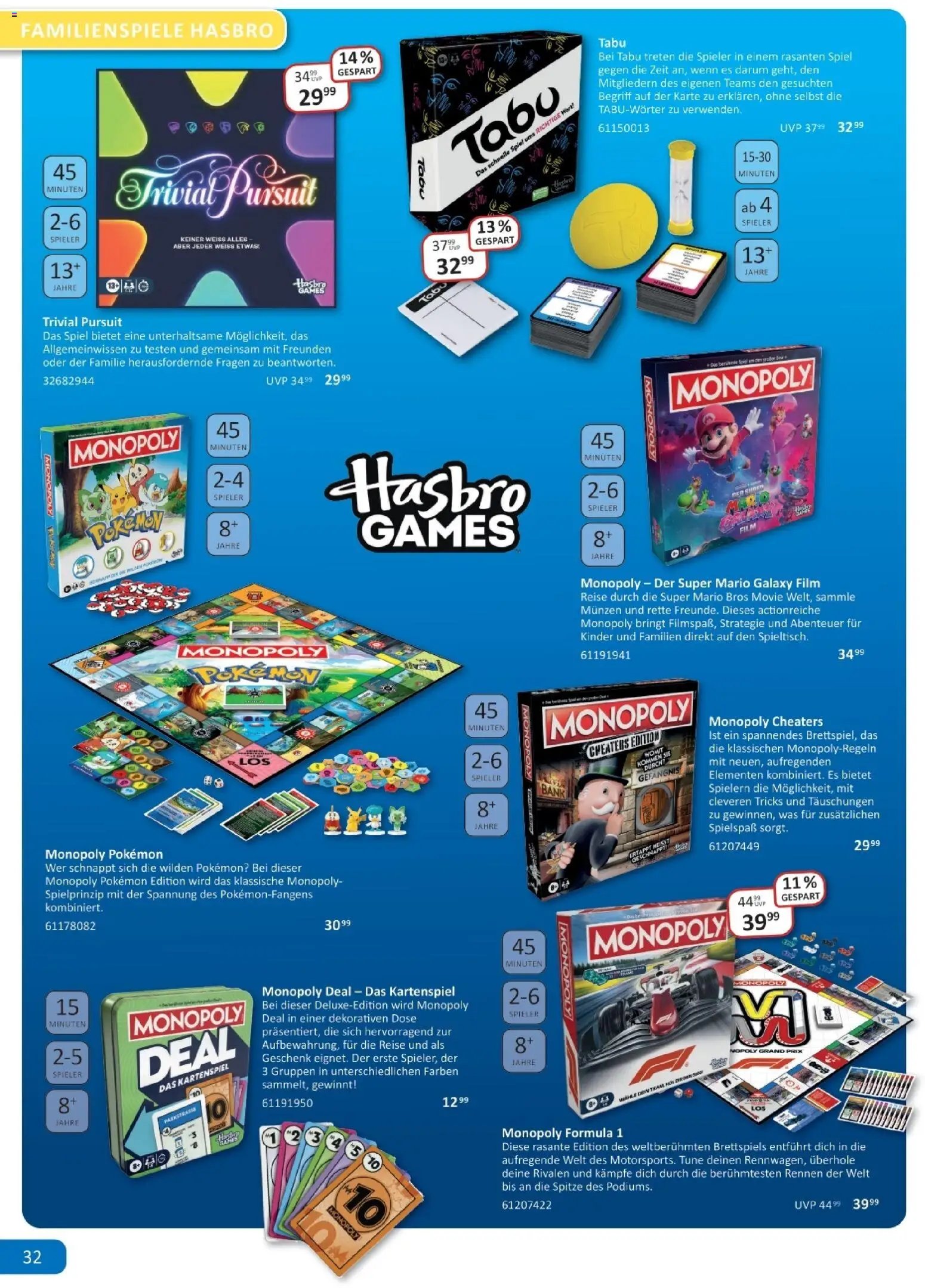 Vedes Spiele-, Buch- und Kreativprospekt