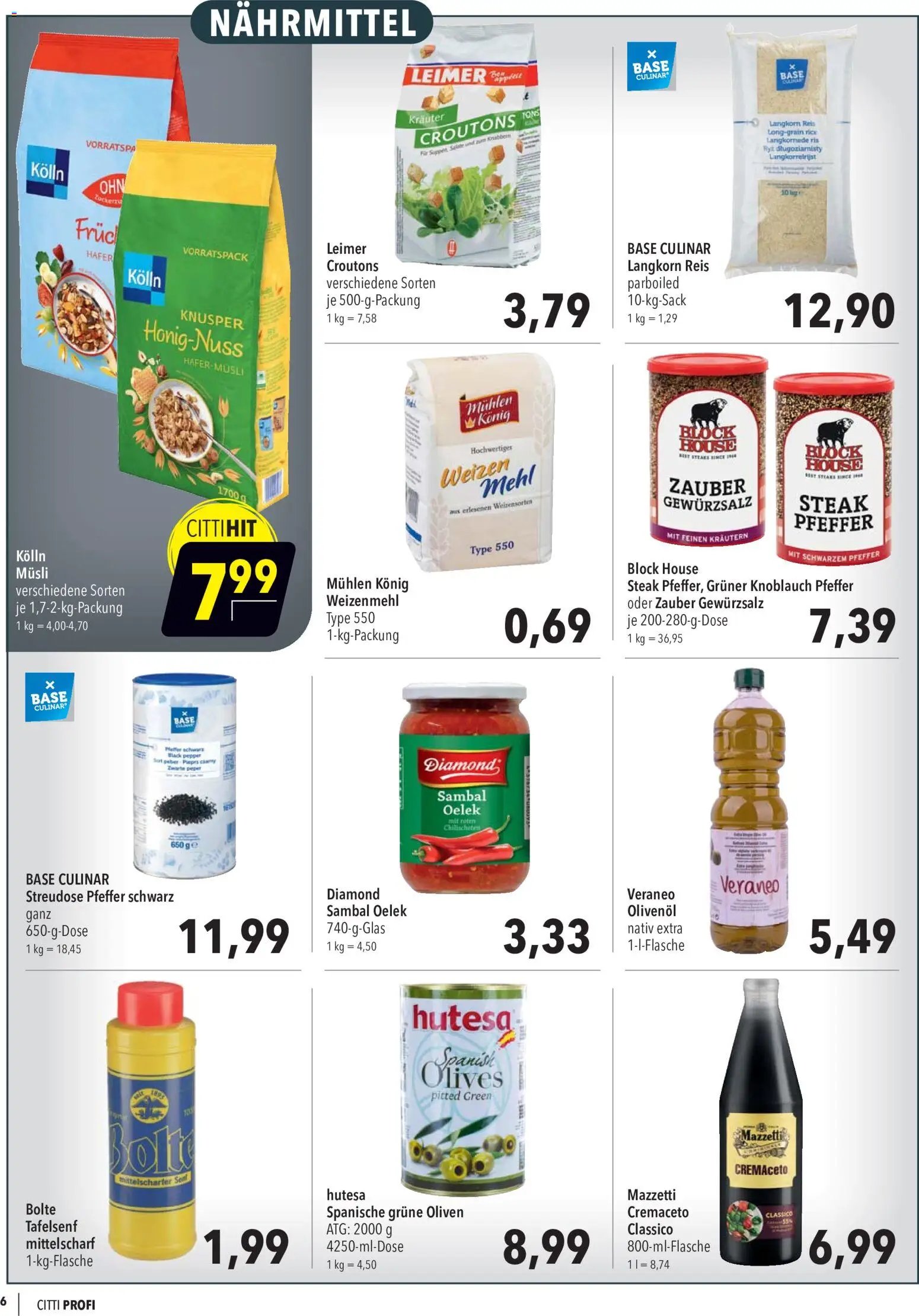 CITTI Markt Aktuelle Angebote für Profis