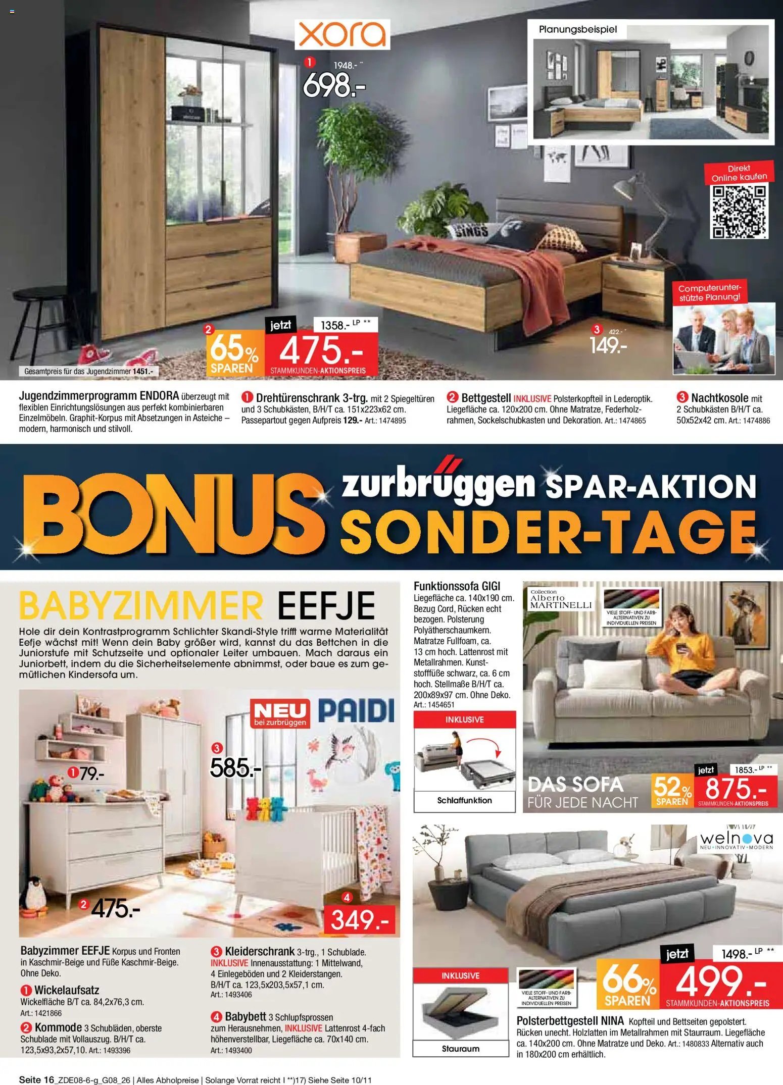 Zurbrüggen Bonus sonder-tage