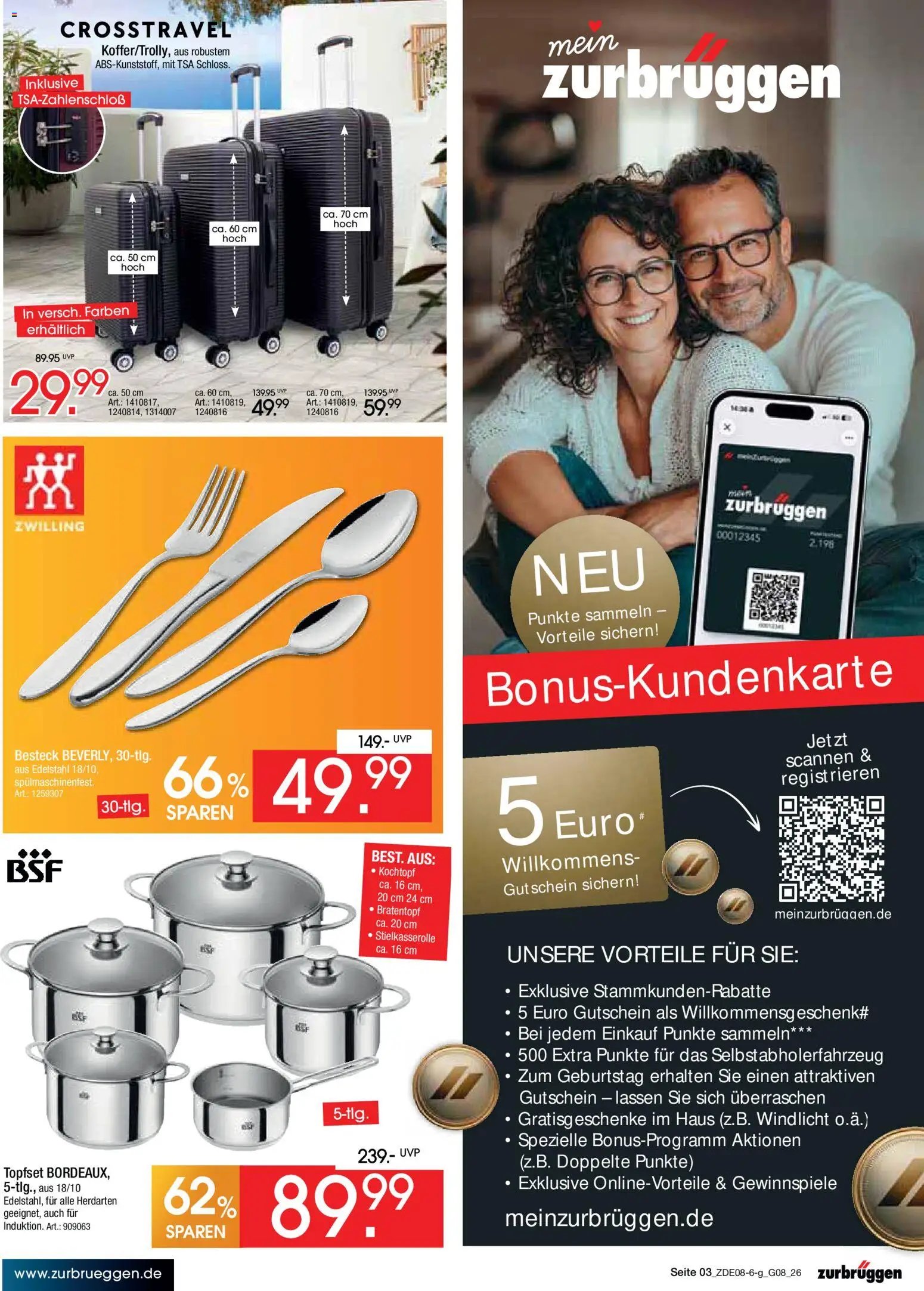 Zurbrüggen Bonus sonder-tage