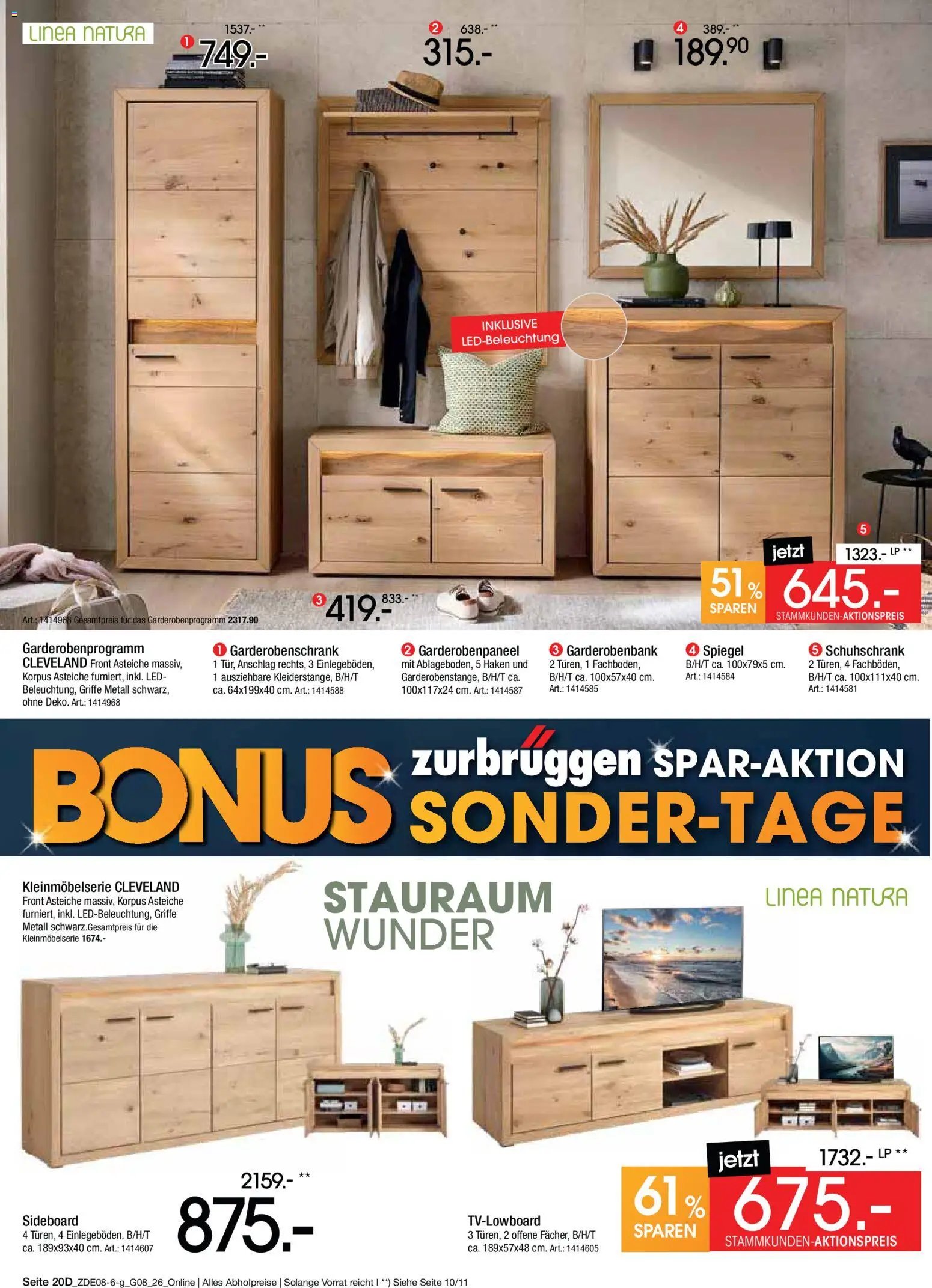 Zurbrüggen Bonus sonder-tage
