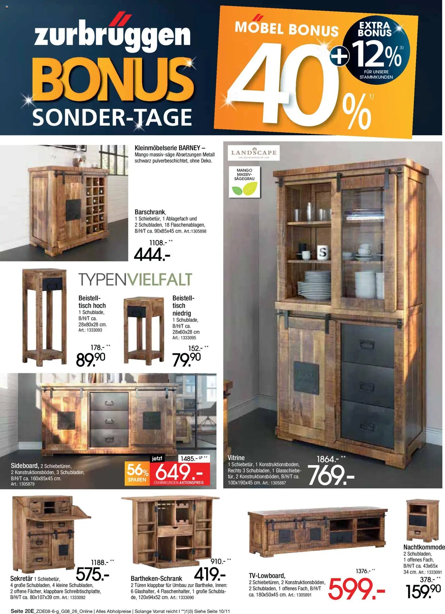 Zurbrüggen Bonus sonder-tage