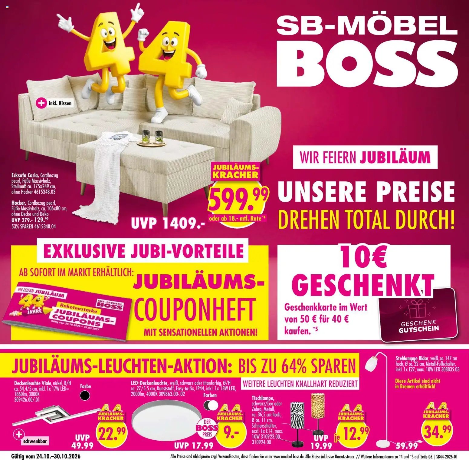 SB Möbel Boss Aktueller Prospekt