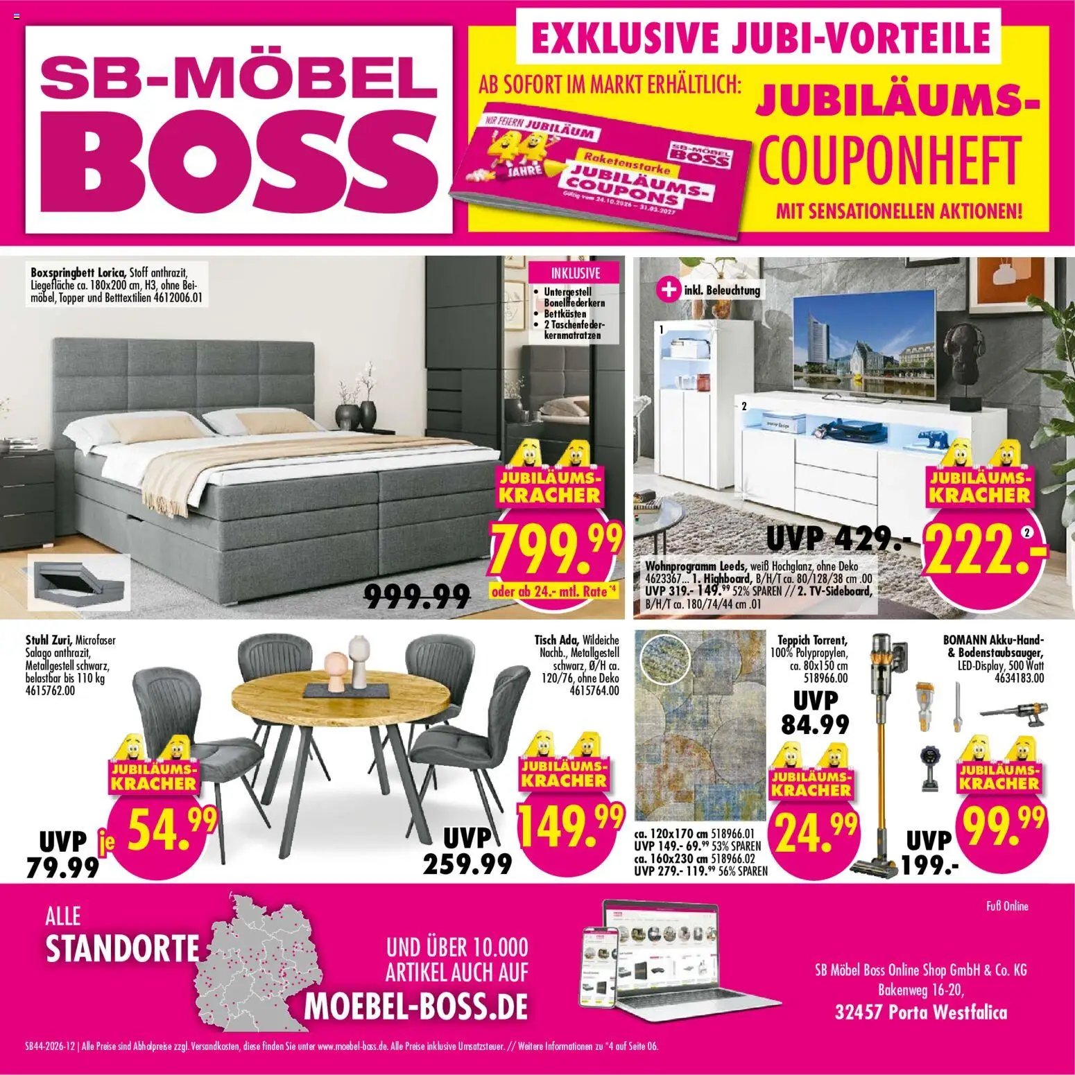 SB Möbel Boss Aktueller Prospekt