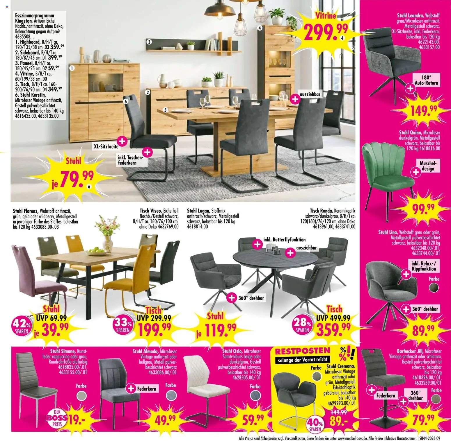SB Möbel Boss Aktueller Prospekt