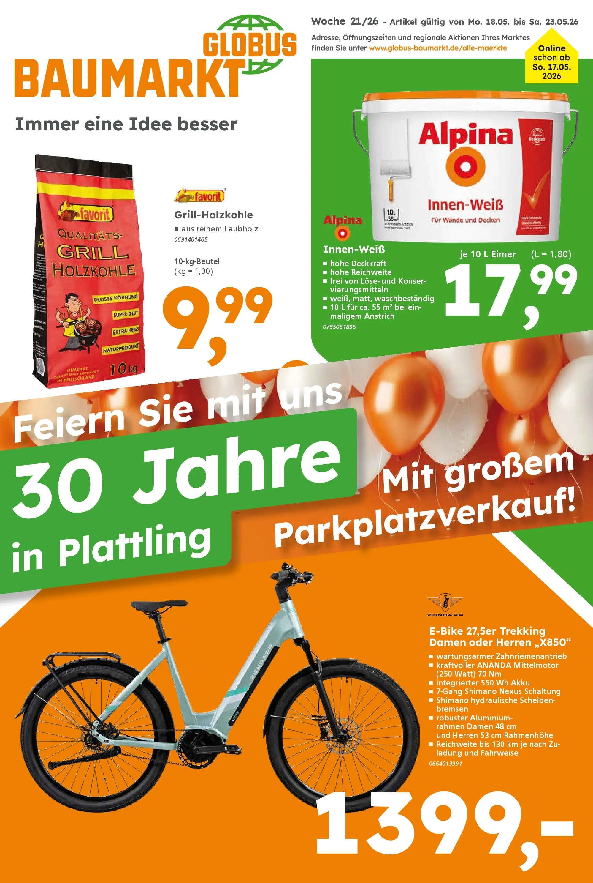 Globus Baumarkt Prospekt Plattling	
