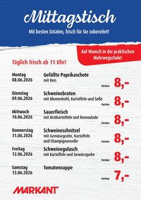 Markant Mittagstisch