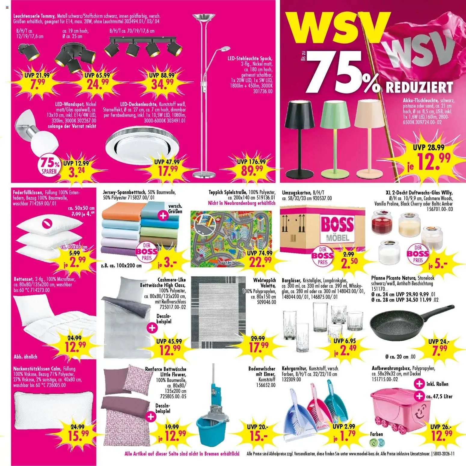 SB Möbel Boss Prospekt 	