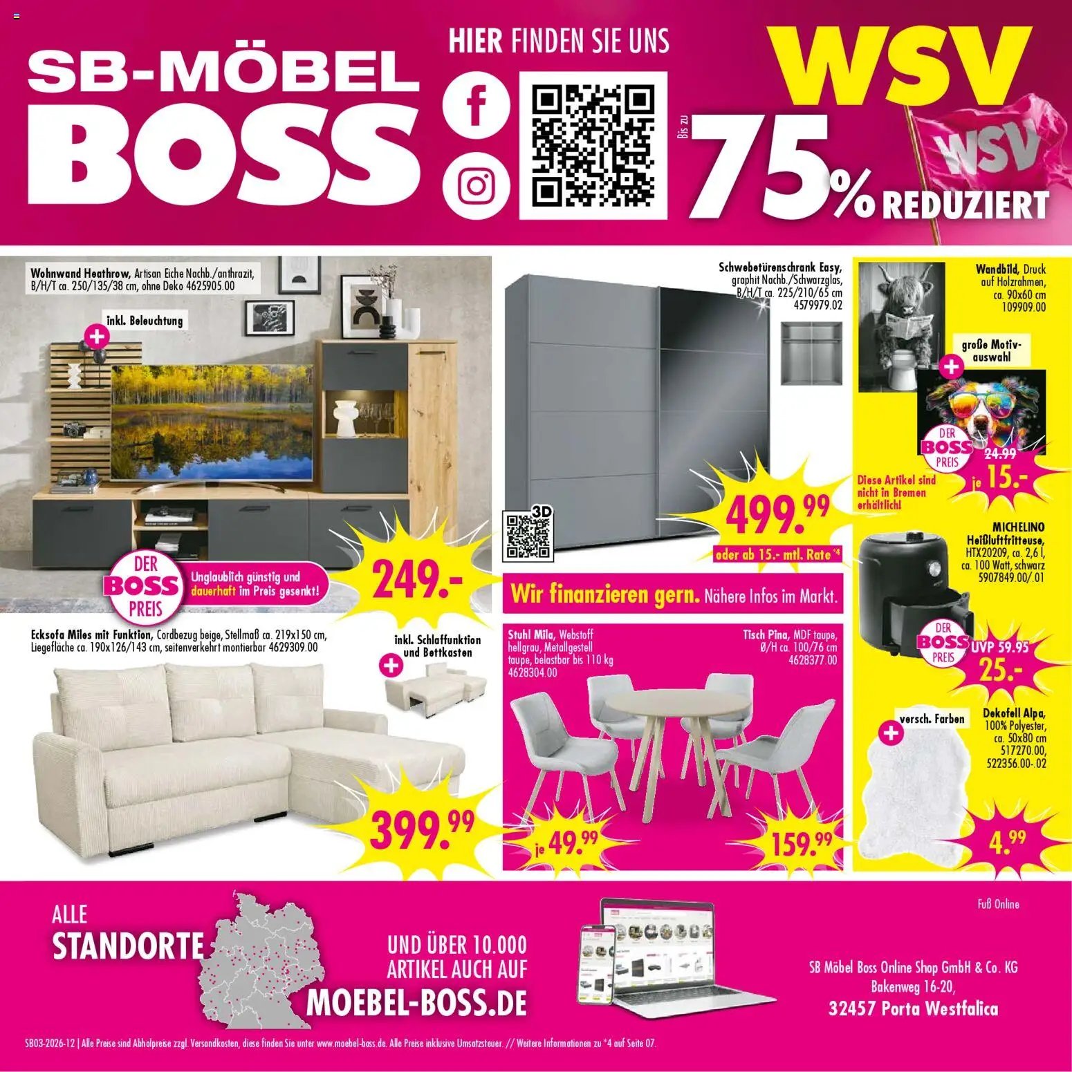 SB Möbel Boss Prospekt 	