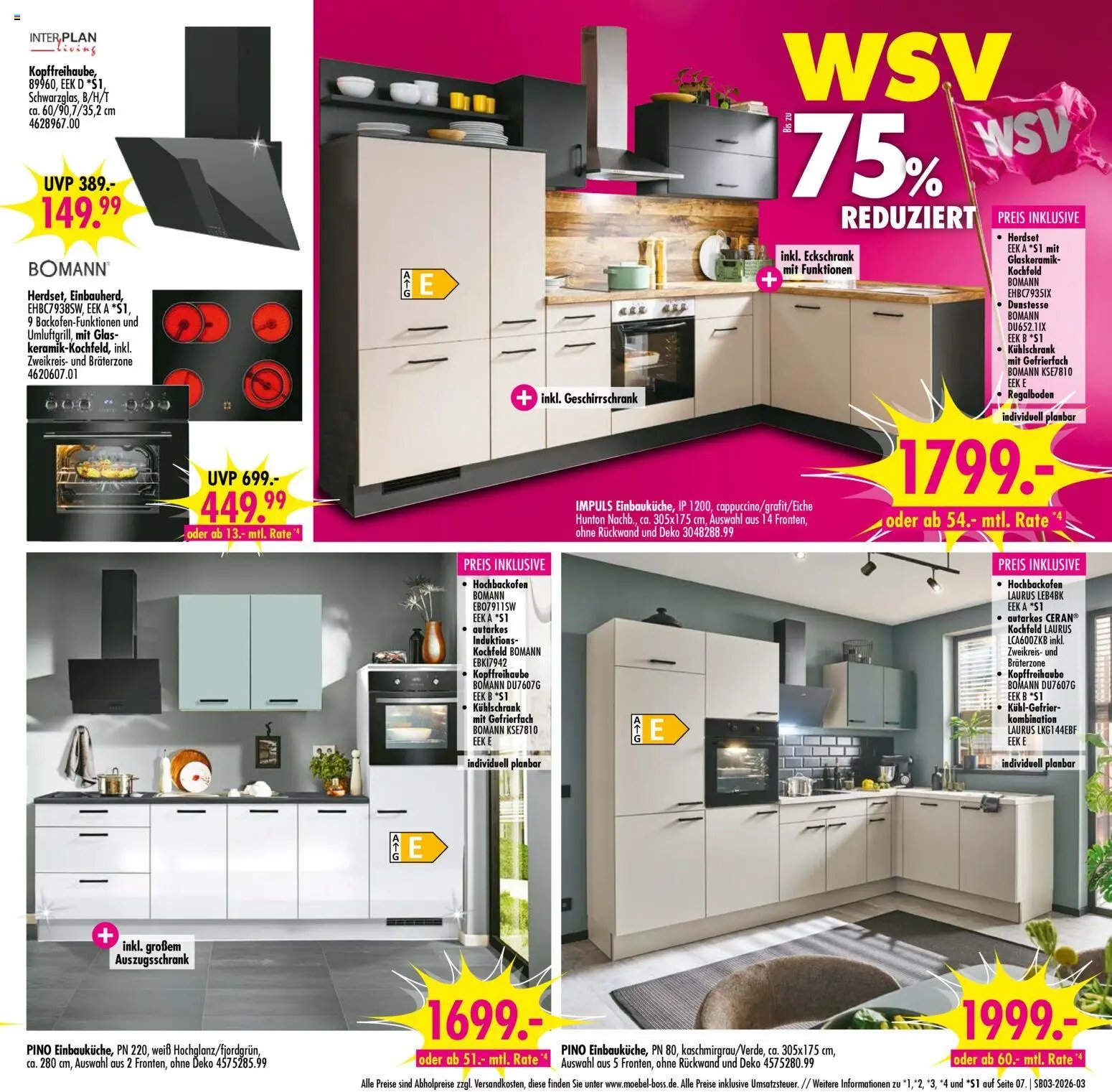 SB Möbel Boss Prospekt 	