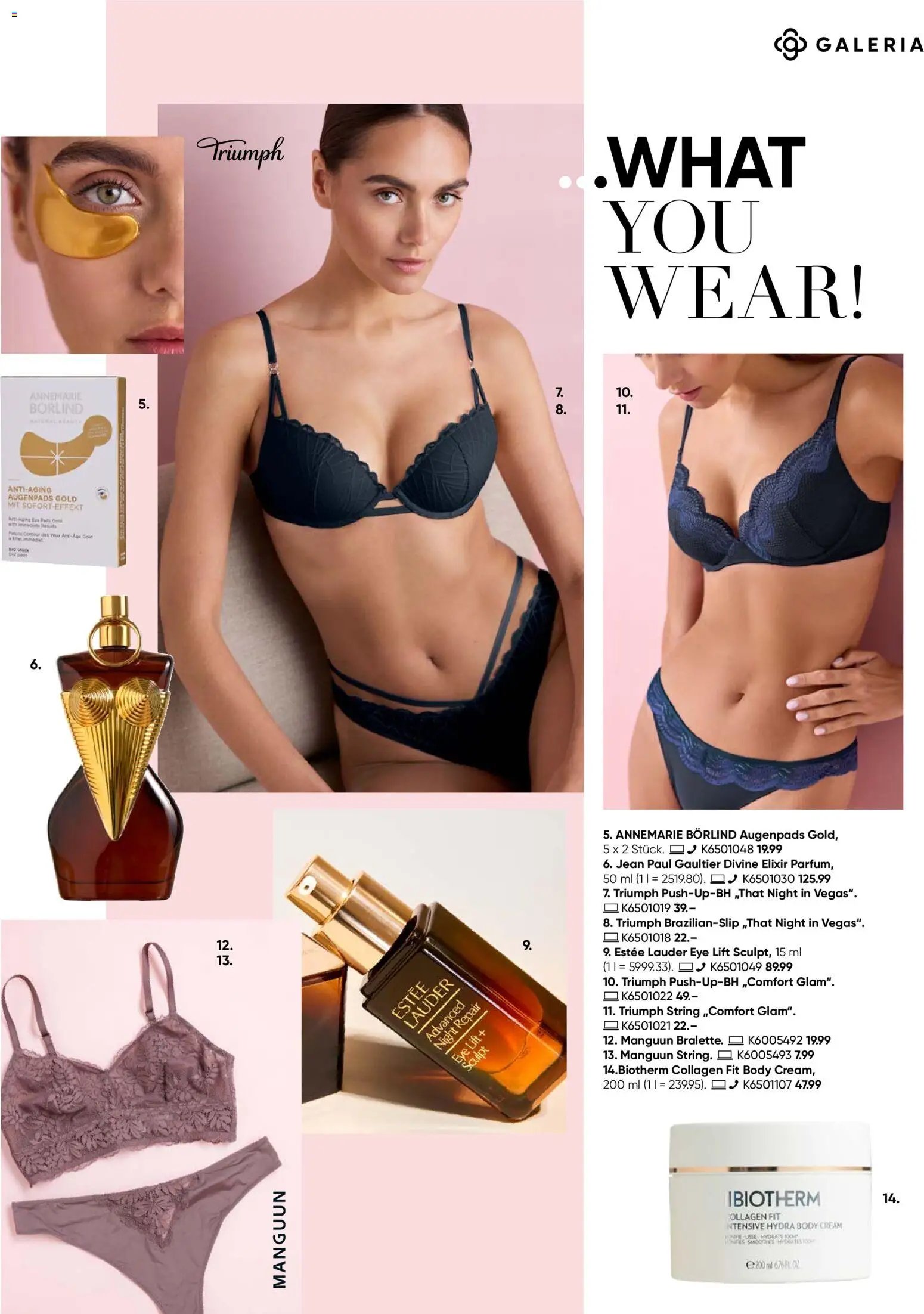 Galeria Karstadt Kaufhof Wäsche & Beauty Days Special