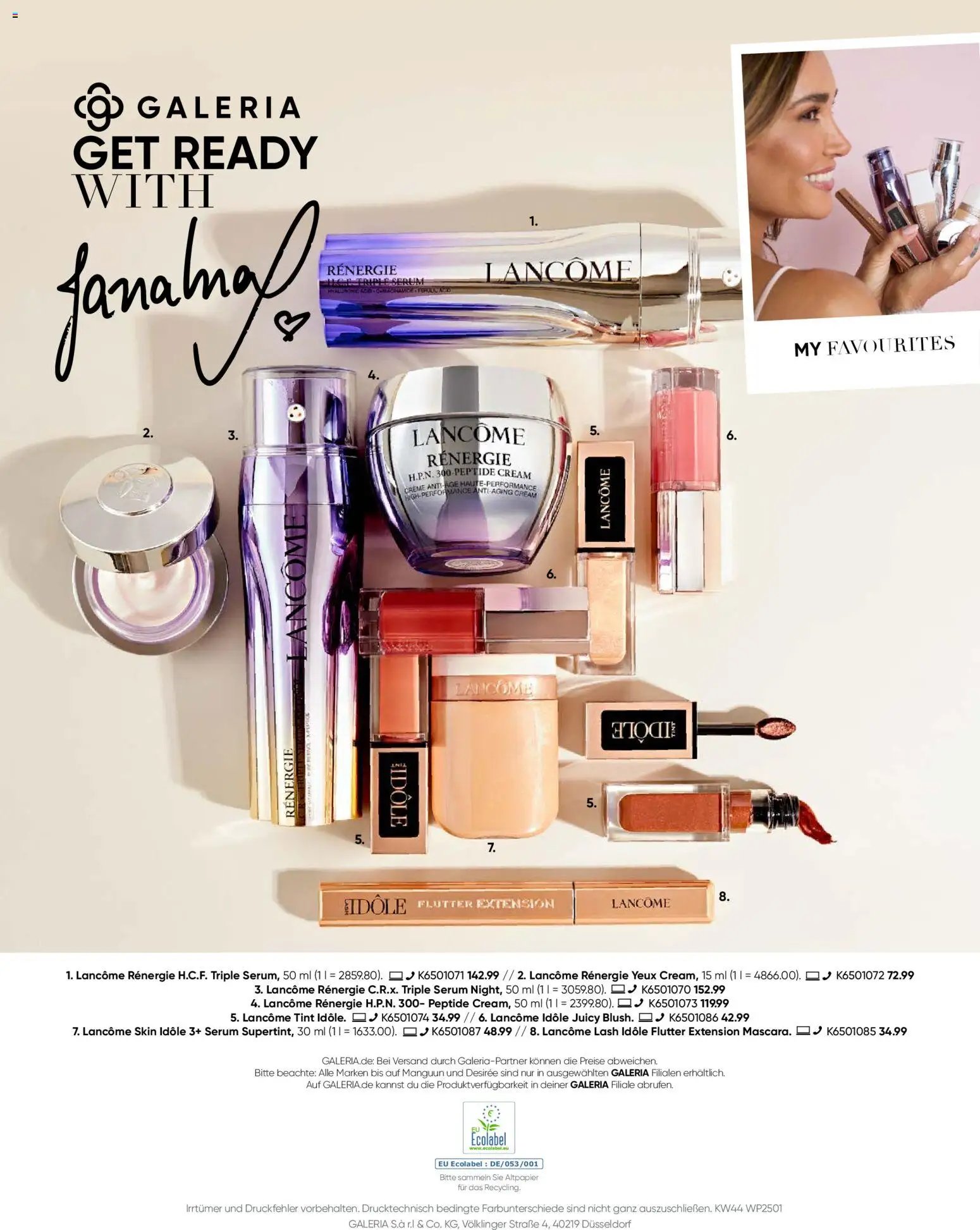 Galeria Karstadt Kaufhof Wäsche & Beauty Days Special