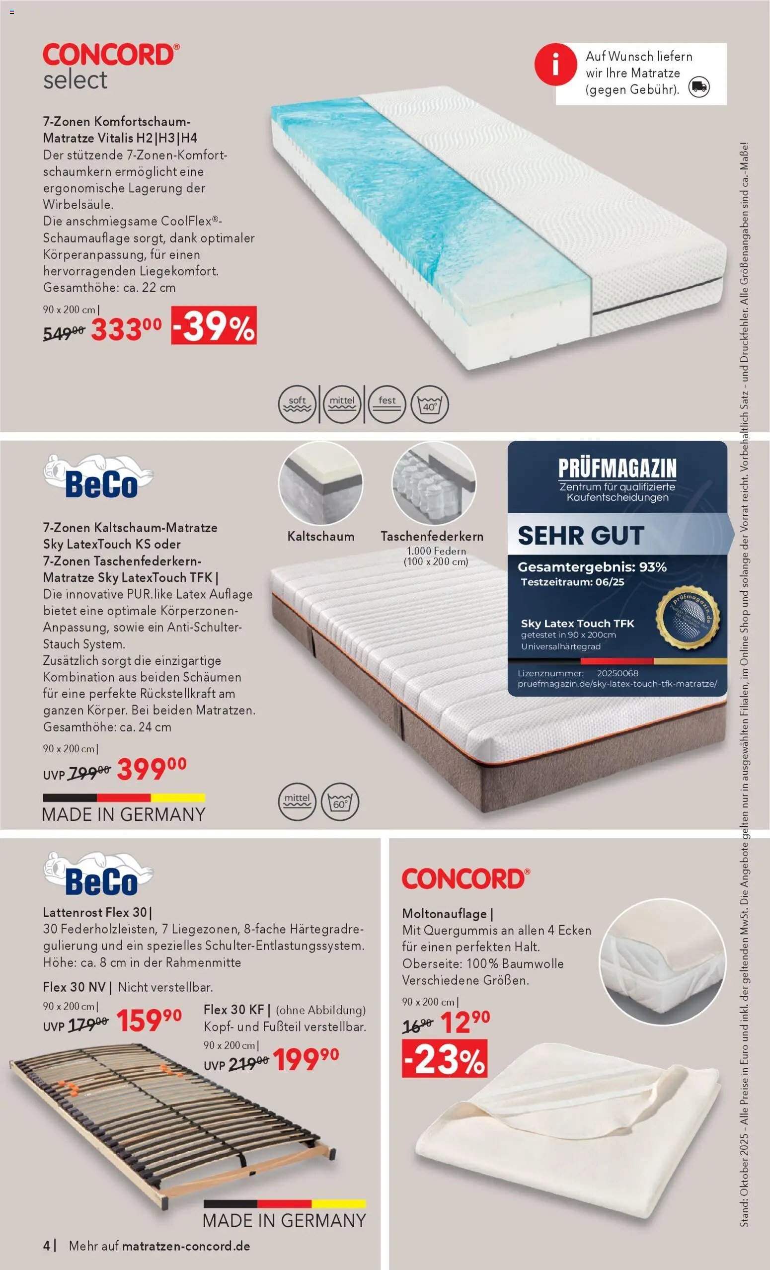 Matratzen Concord - Black Friday