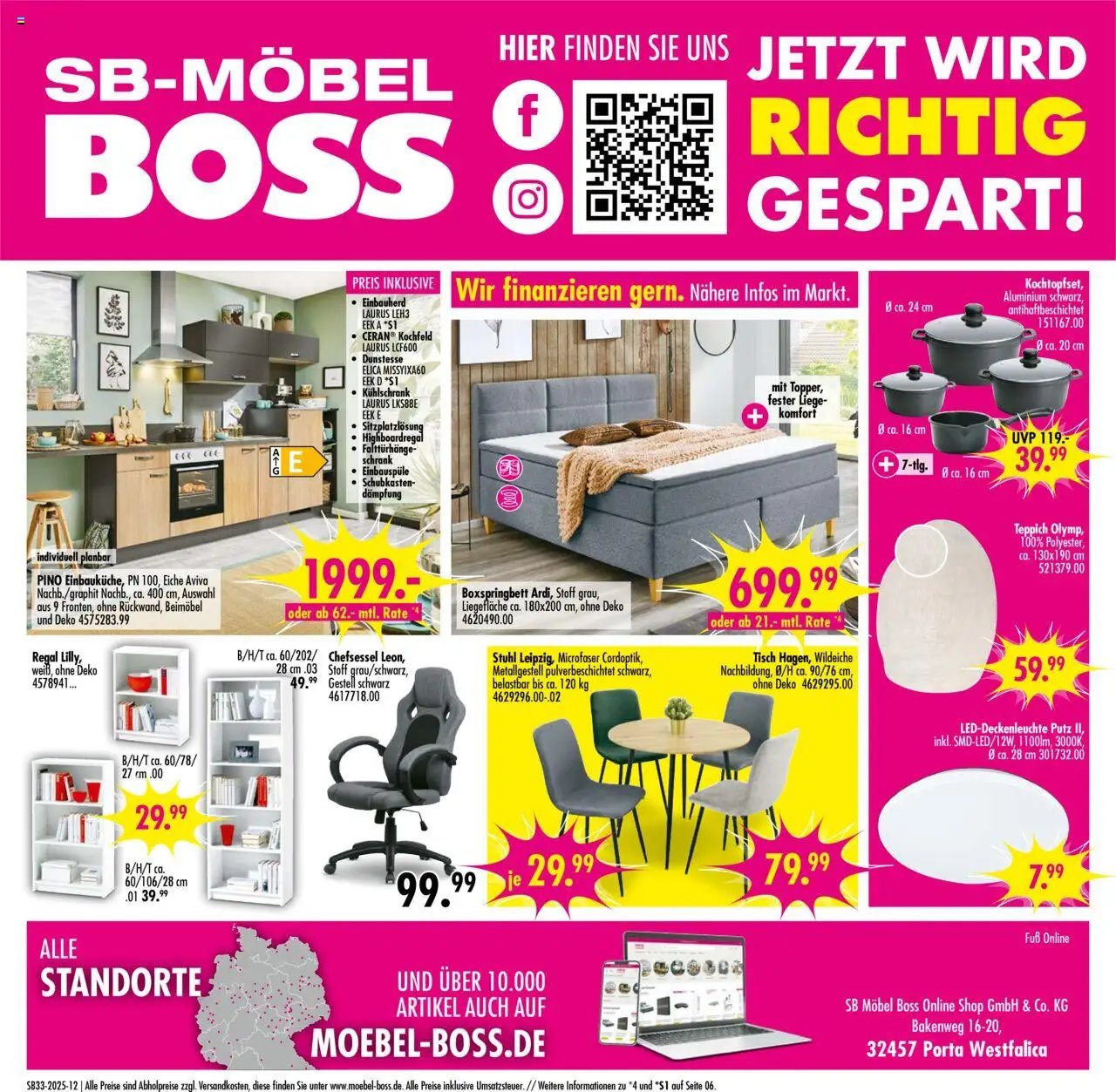 SB Möbel Boss Prospekt 	 (2025-08-09 - 2025-08-22) | 12