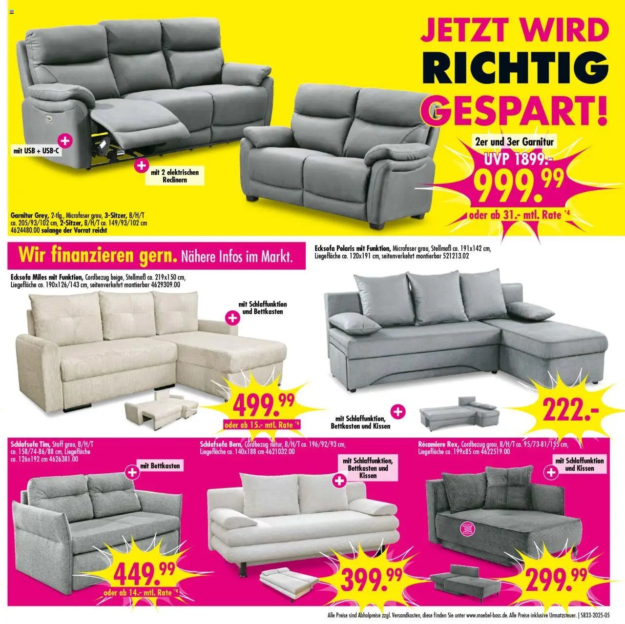 SB Möbel Boss Prospekt 	 (2025-08-09 - 2025-08-22) | 5