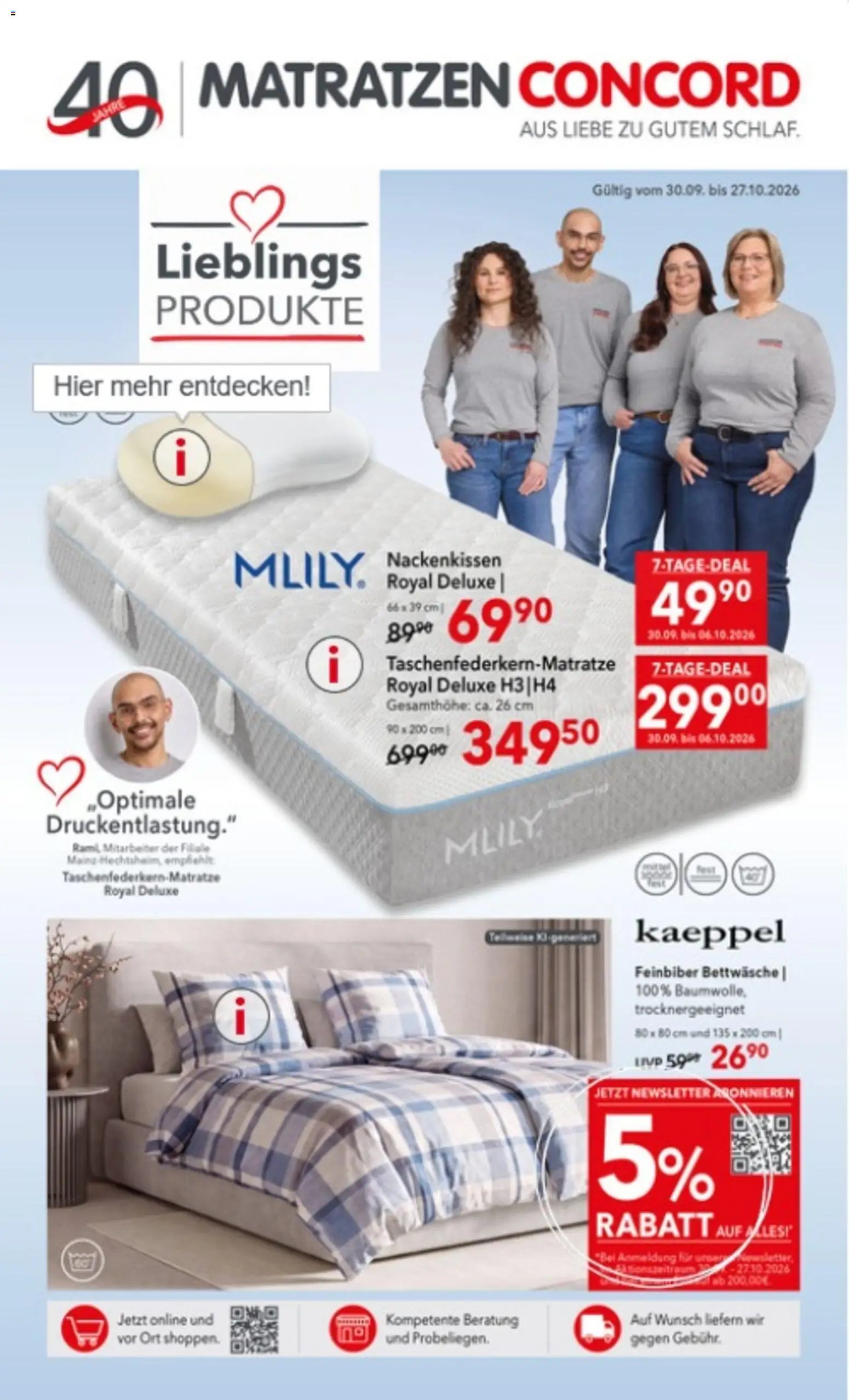 Matratzen Concord Prospekt