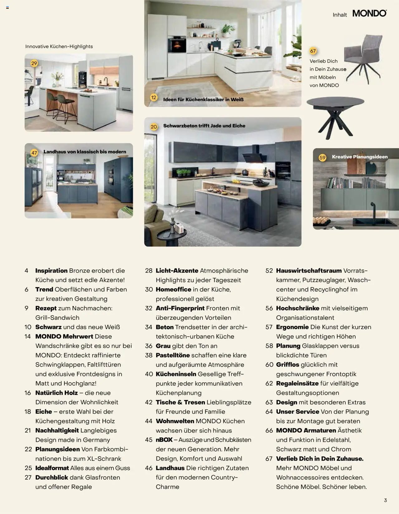 Ostermann Mondo Küchenprospekt