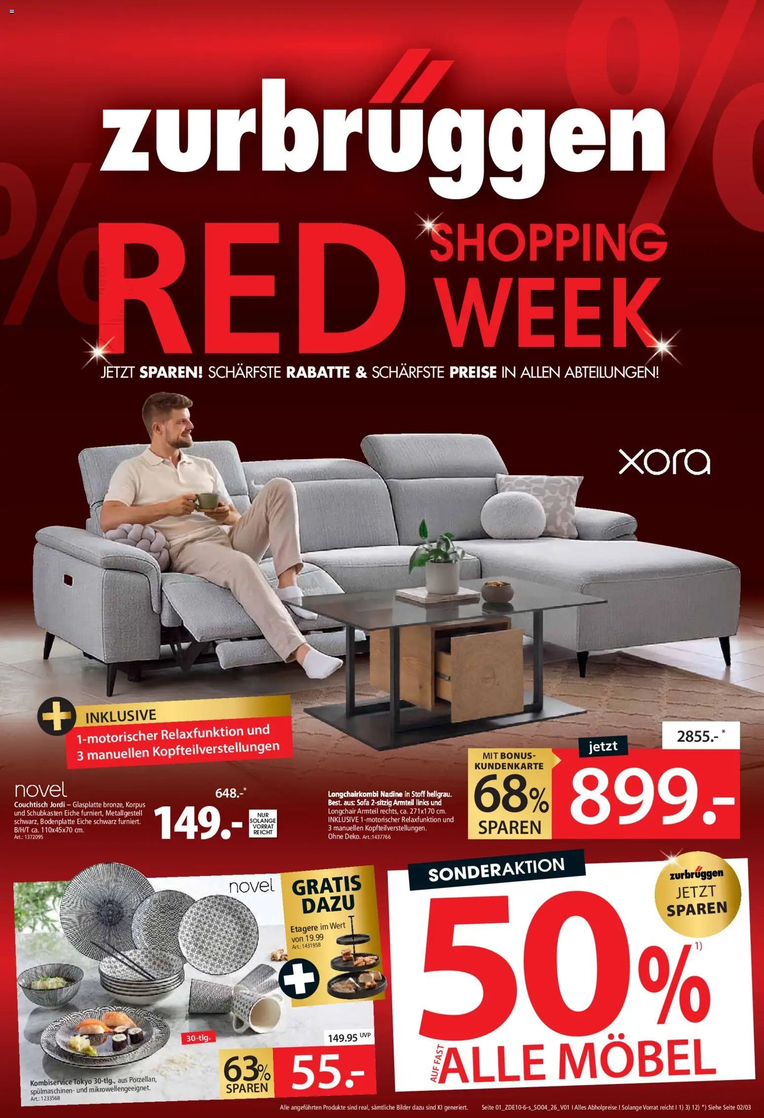 Zurbrüggen Red shopping week