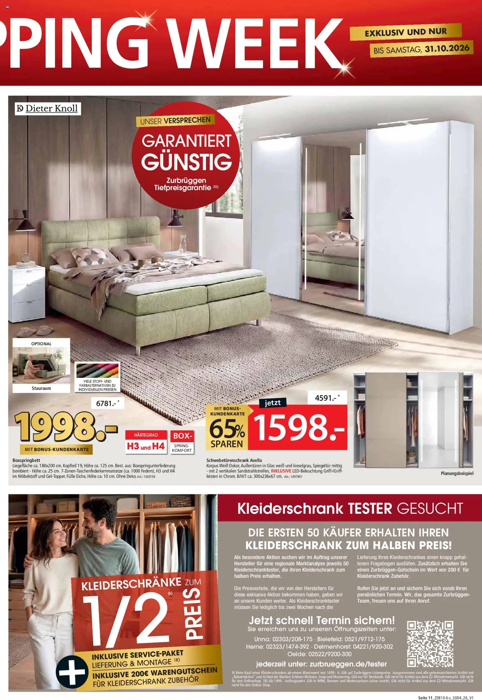 Zurbrüggen Red shopping week
