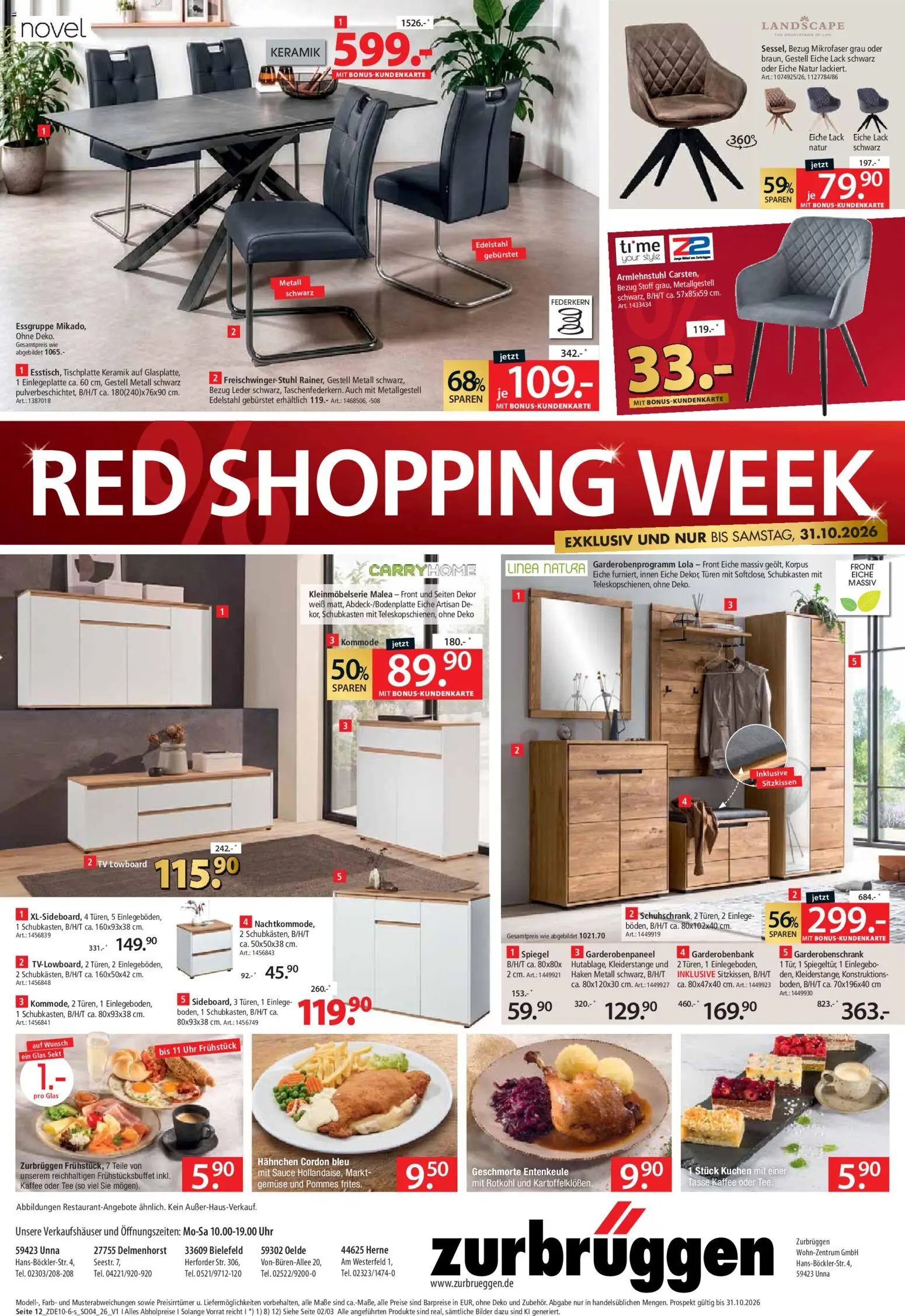 Zurbrüggen Red shopping week