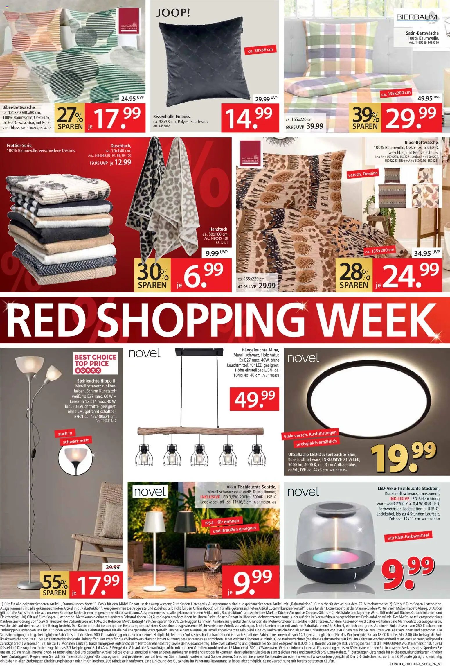 Zurbrüggen Red shopping week