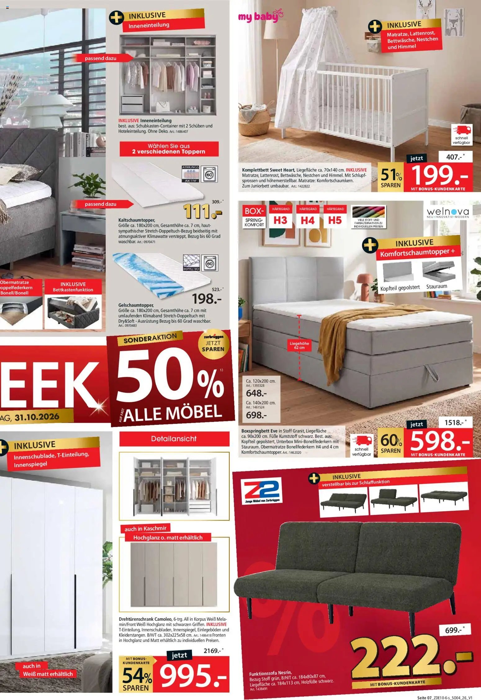 Zurbrüggen Red shopping week