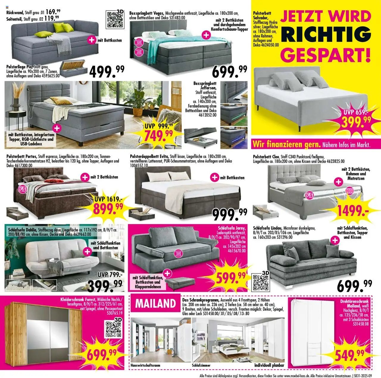 SB Möbel Boss Prospekt 	 (2025-07-26 - 2025-08-01) | 9