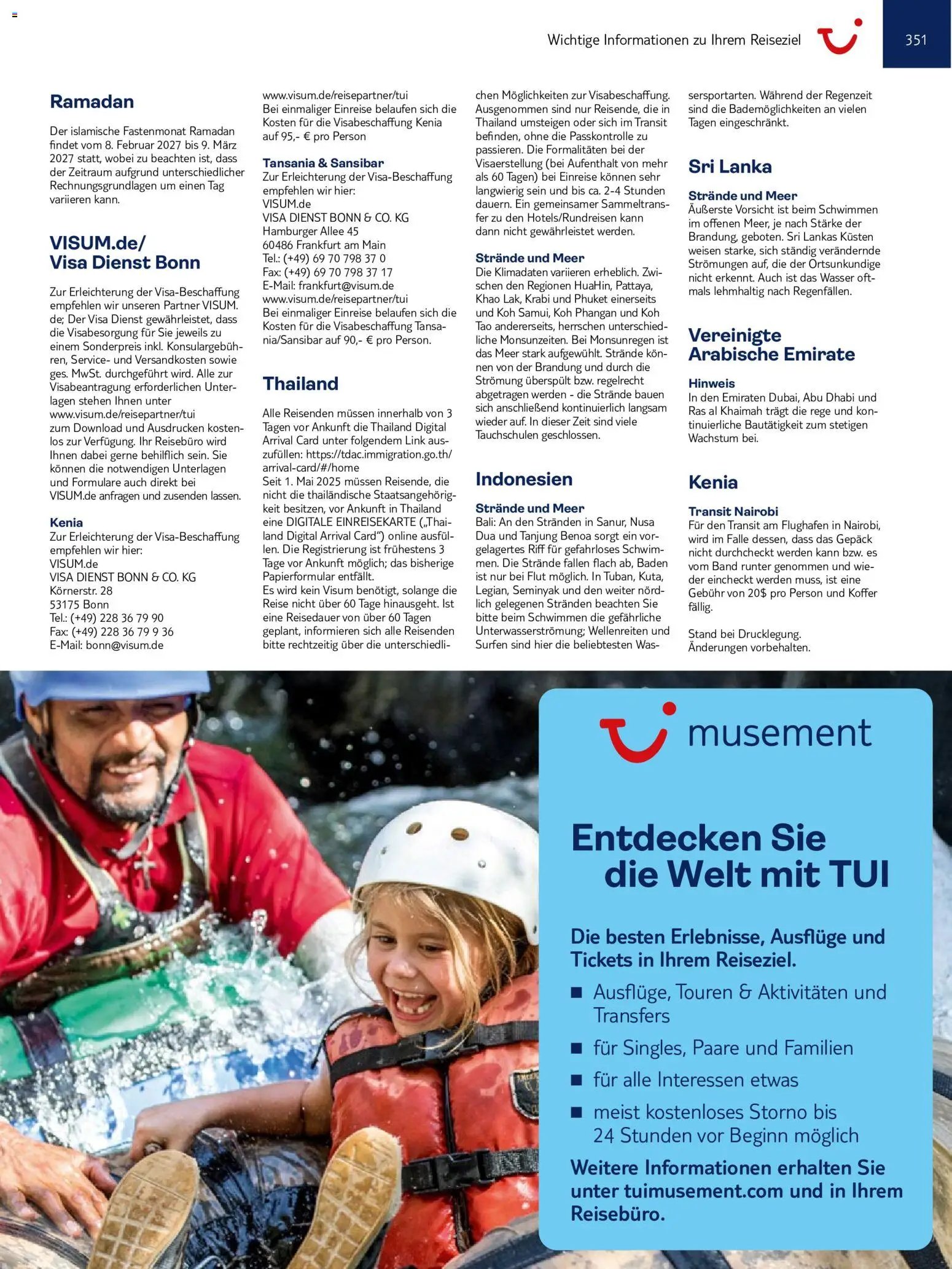 TUI Prospekt Asien, Afrika, Orient & Indischer Ozean 2026/27
