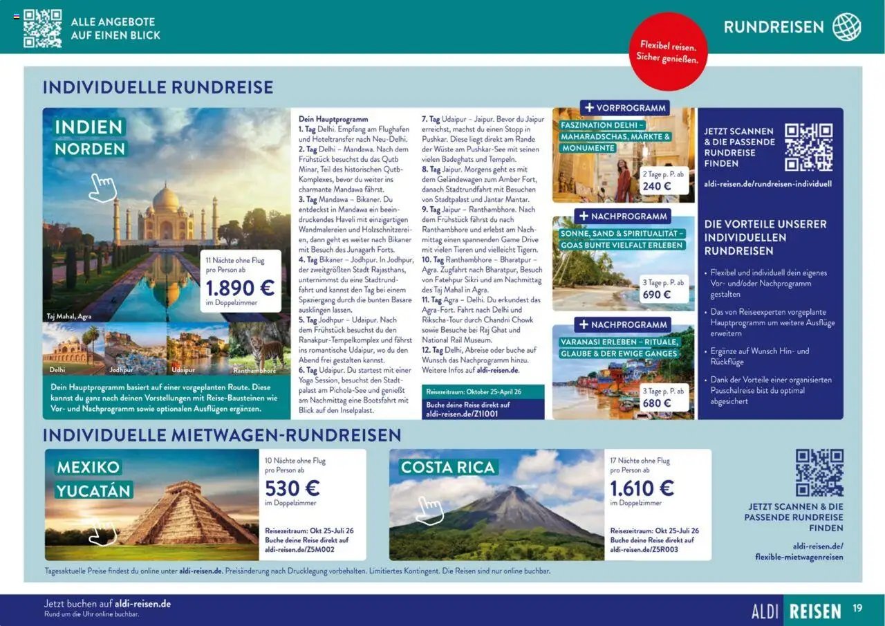 Aldi Reisen Unsere Traumreisen (2025-09-01 - 2025-10-31) | 19