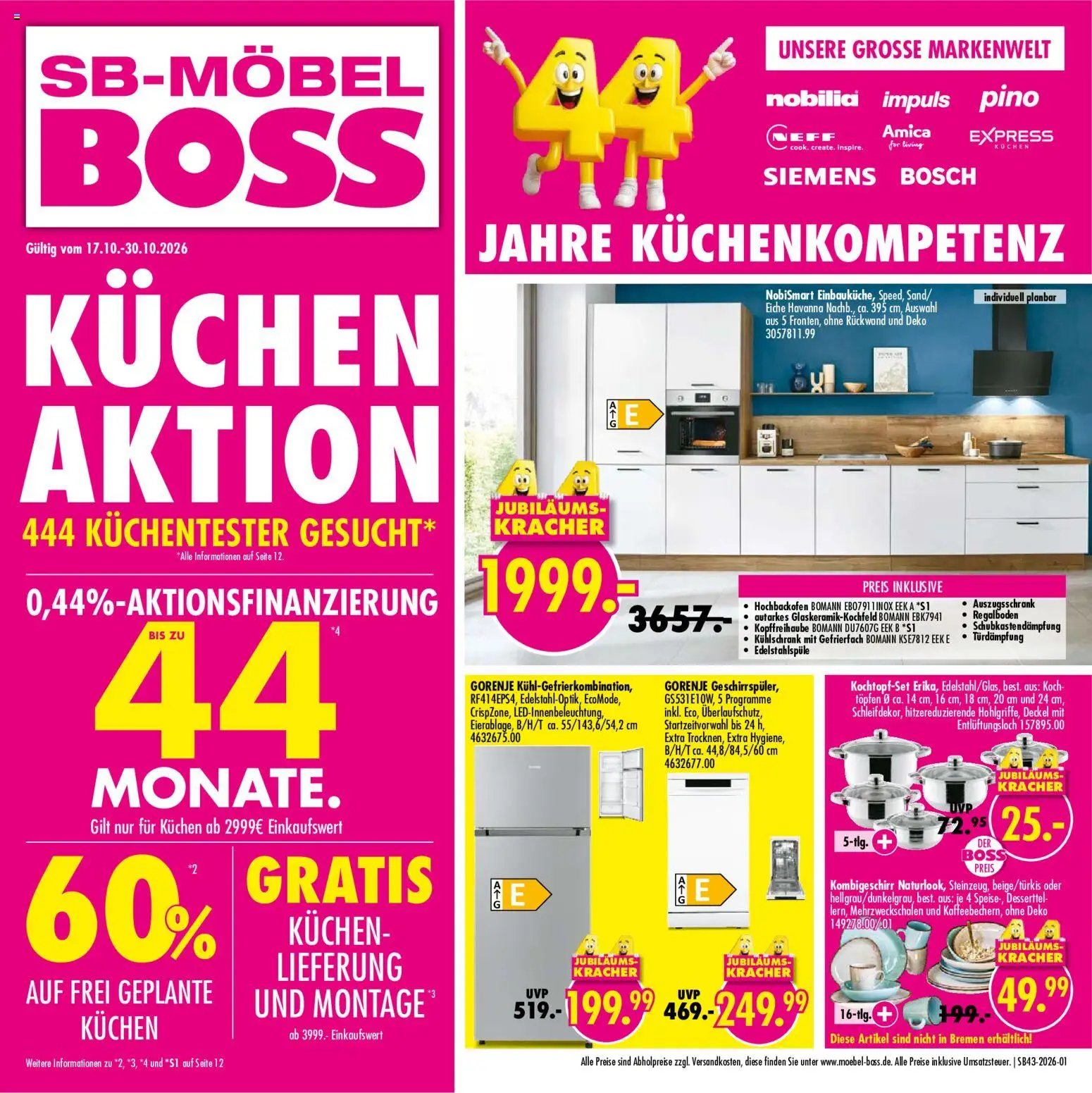 SB Möbel Boss Prospekt