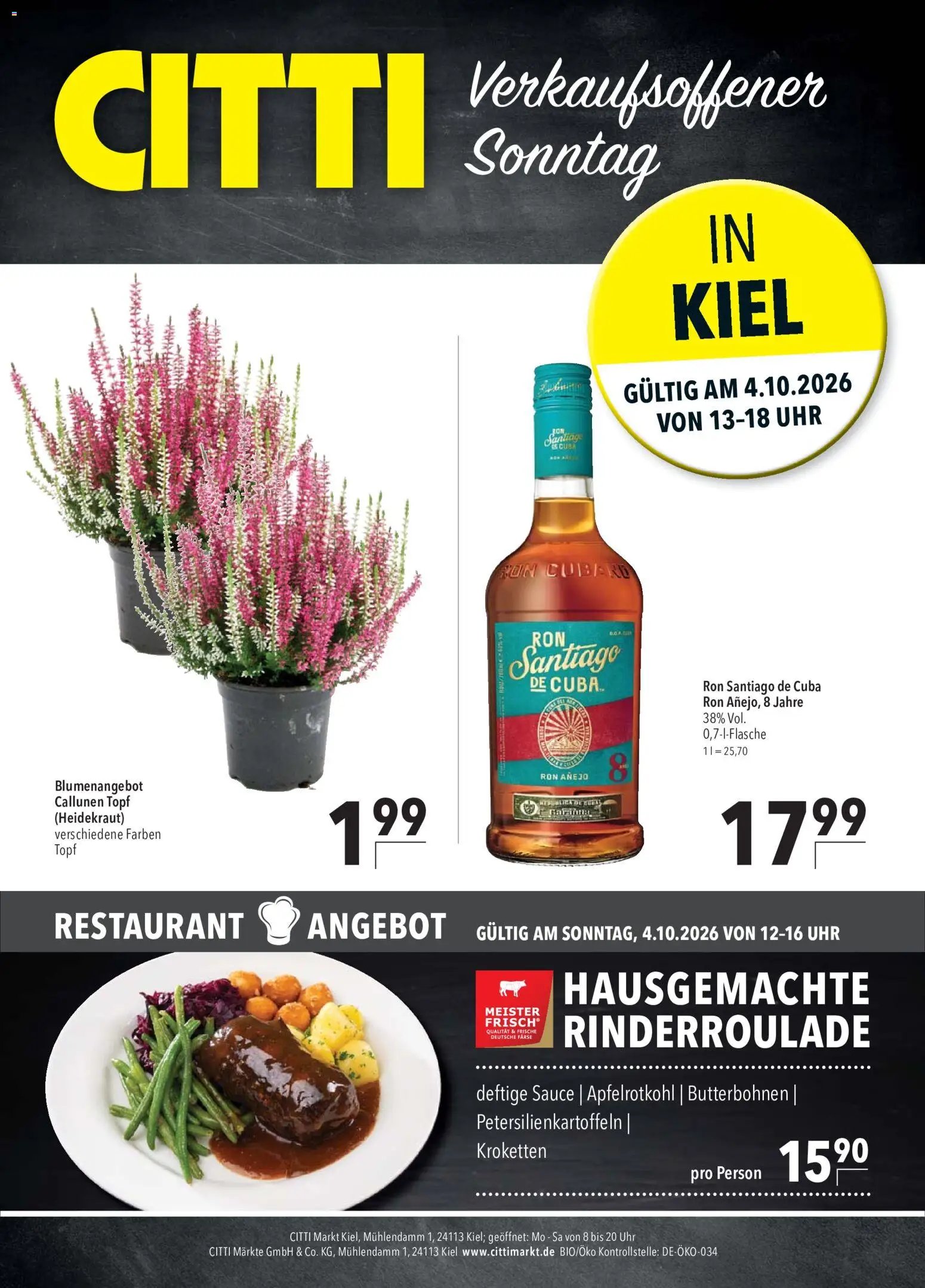 CITTI Markt Sonntags-Angebote in Kiel