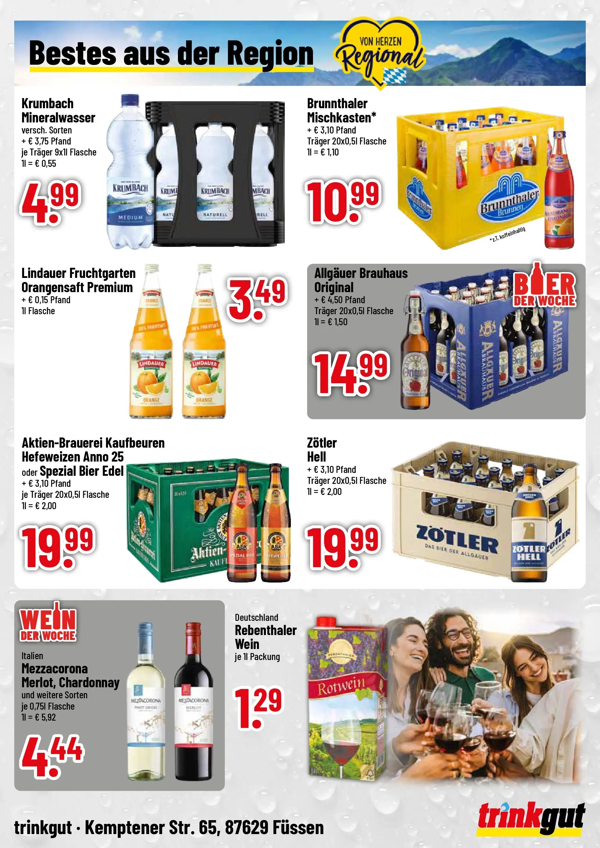 Trinkgut Prospekt Füssen
