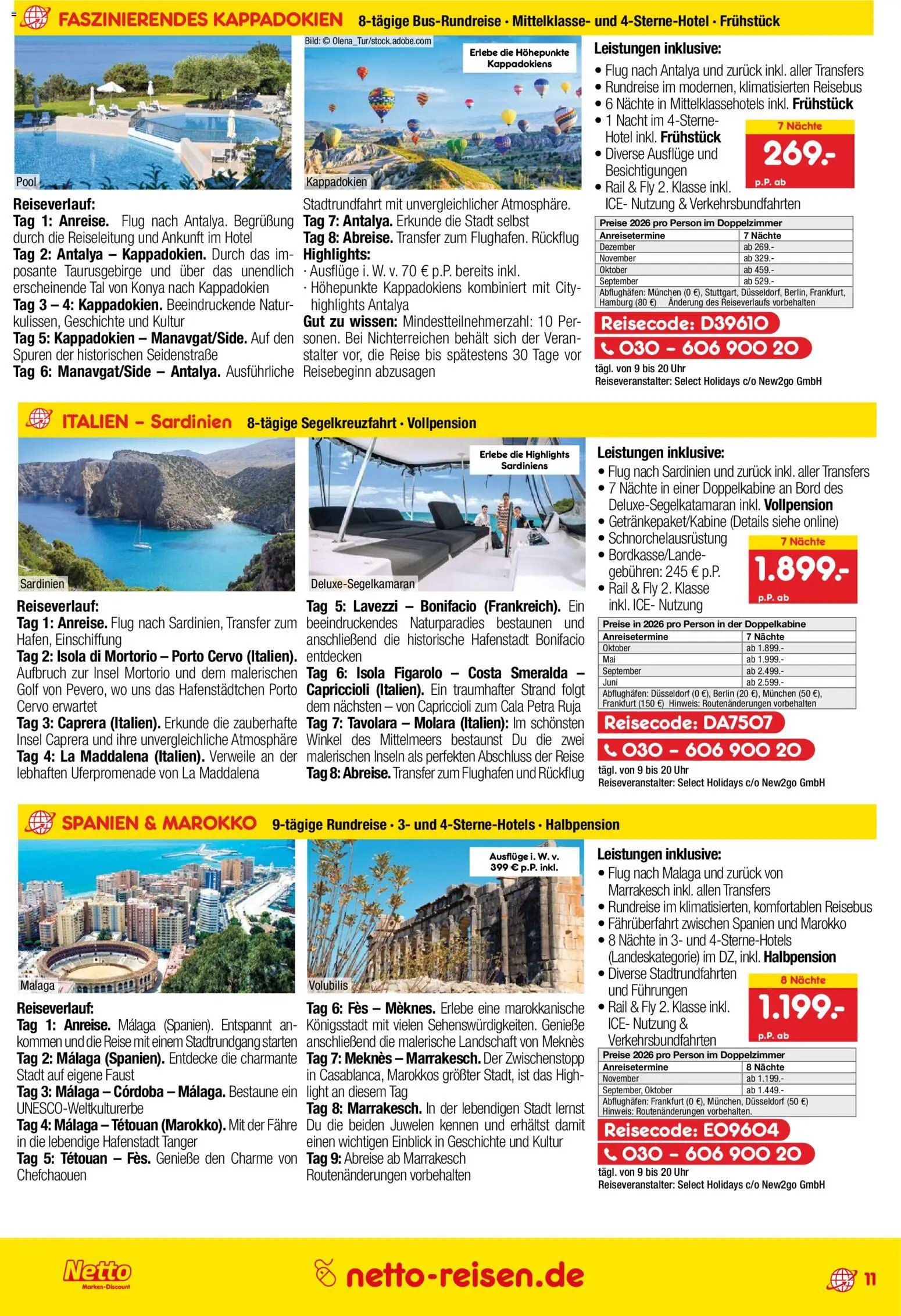 Netto Reisen Prospekt 	