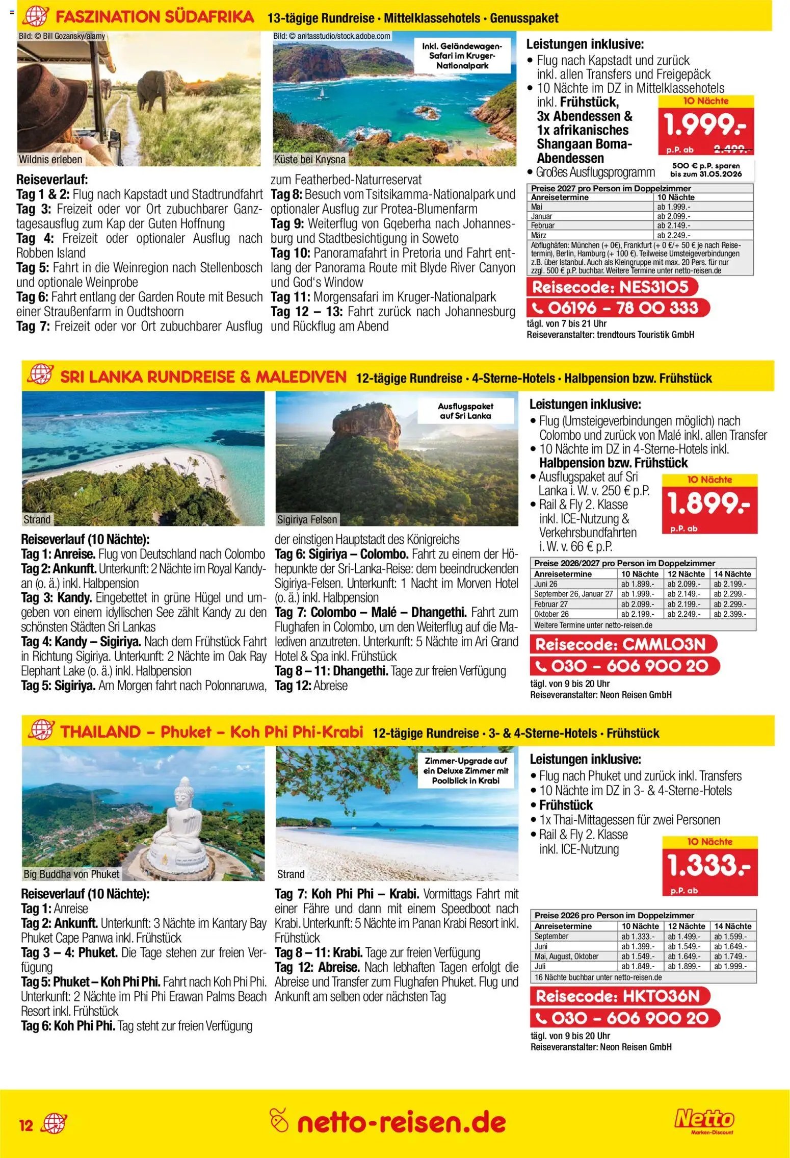 Netto Reisen Prospekt 	