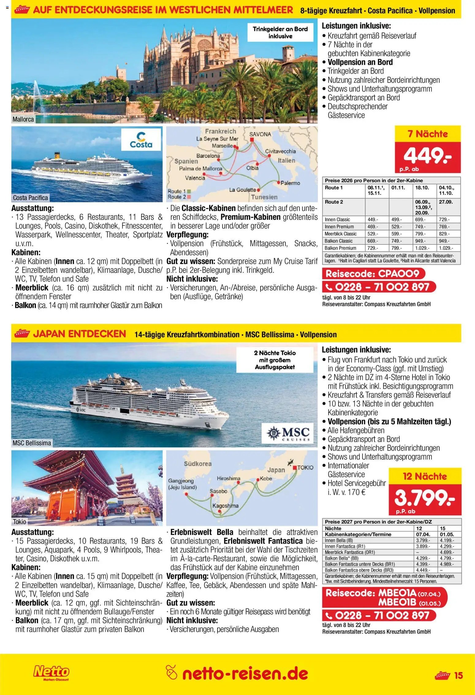 Netto Reisen Prospekt 	