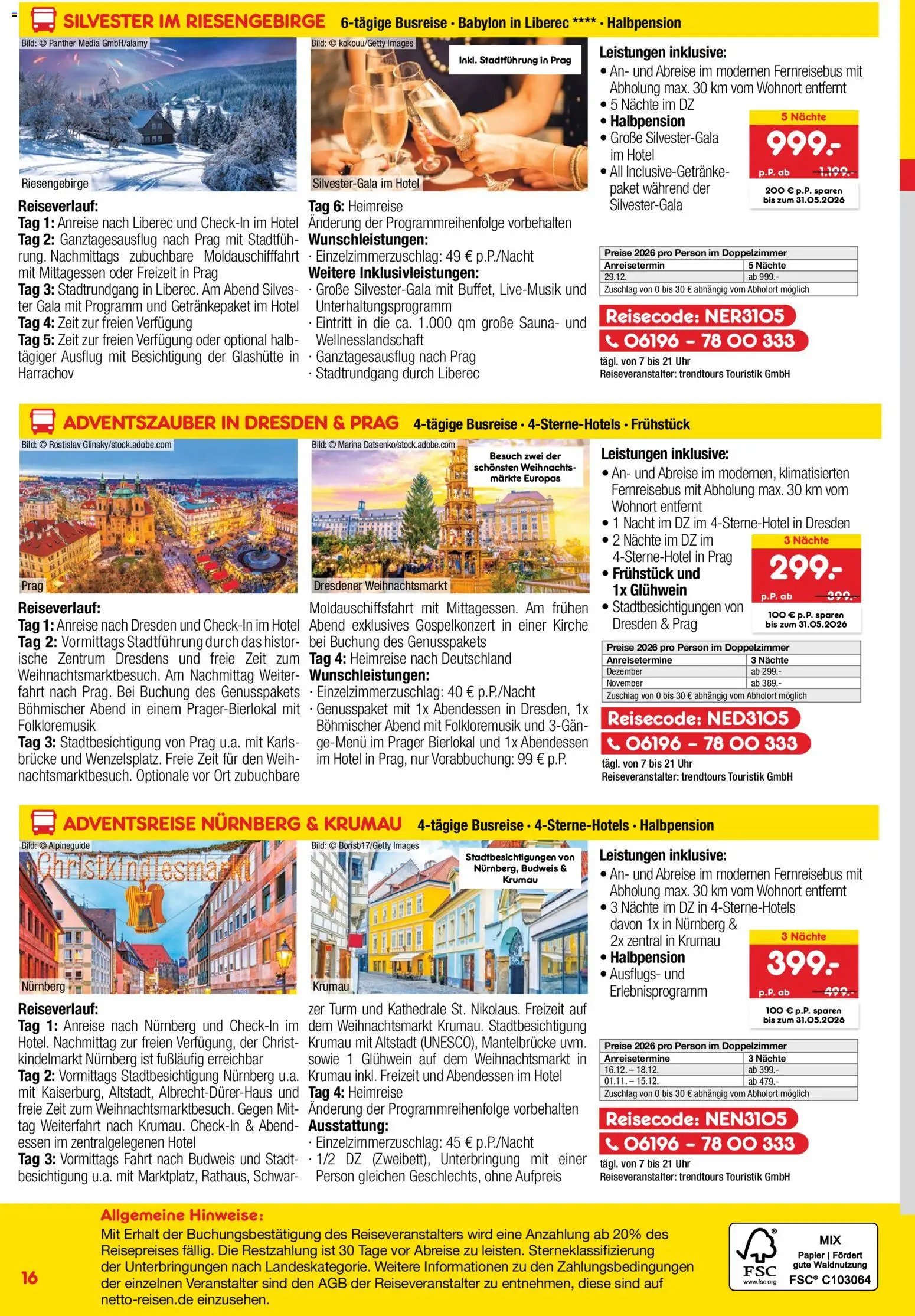 Netto Reisen Prospekt 	