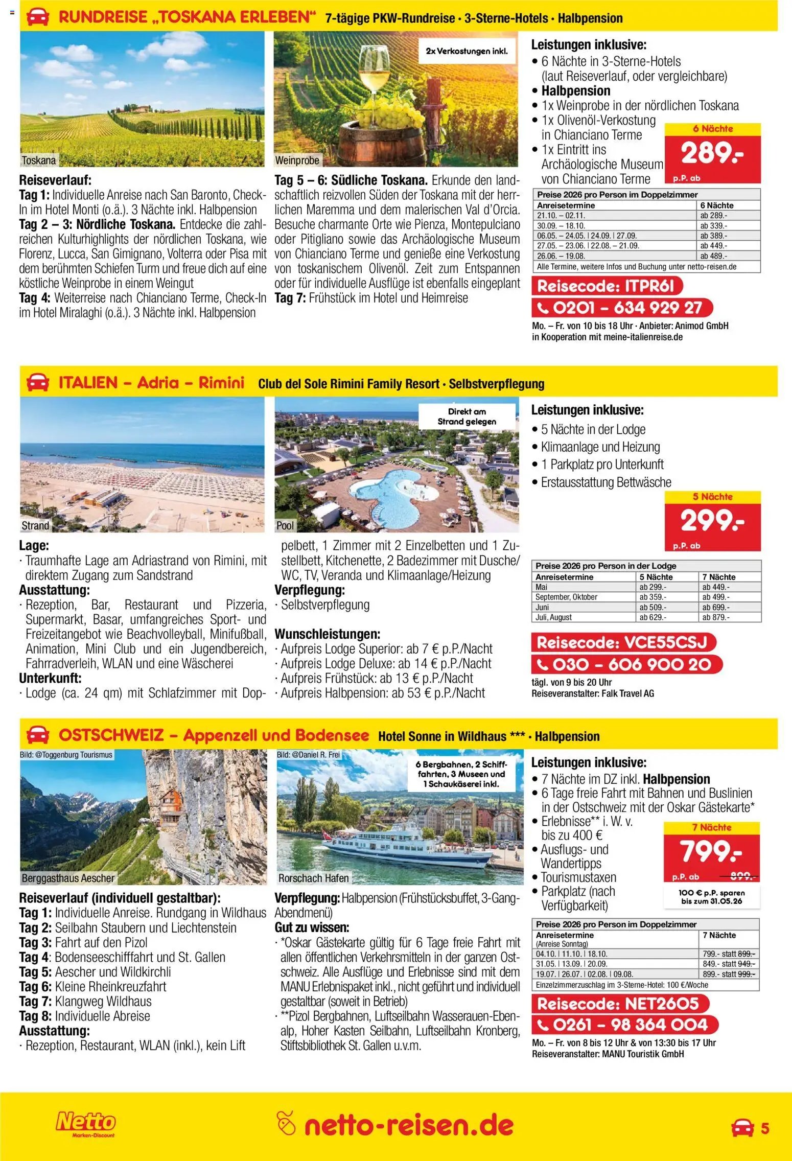 Netto Reisen Prospekt 	
