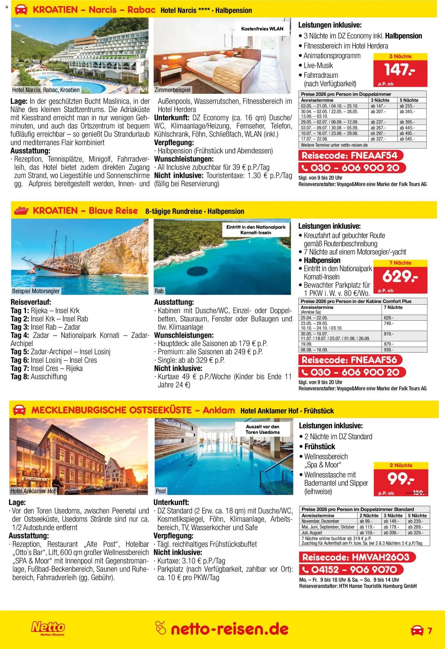 Netto Reisen Prospekt 	