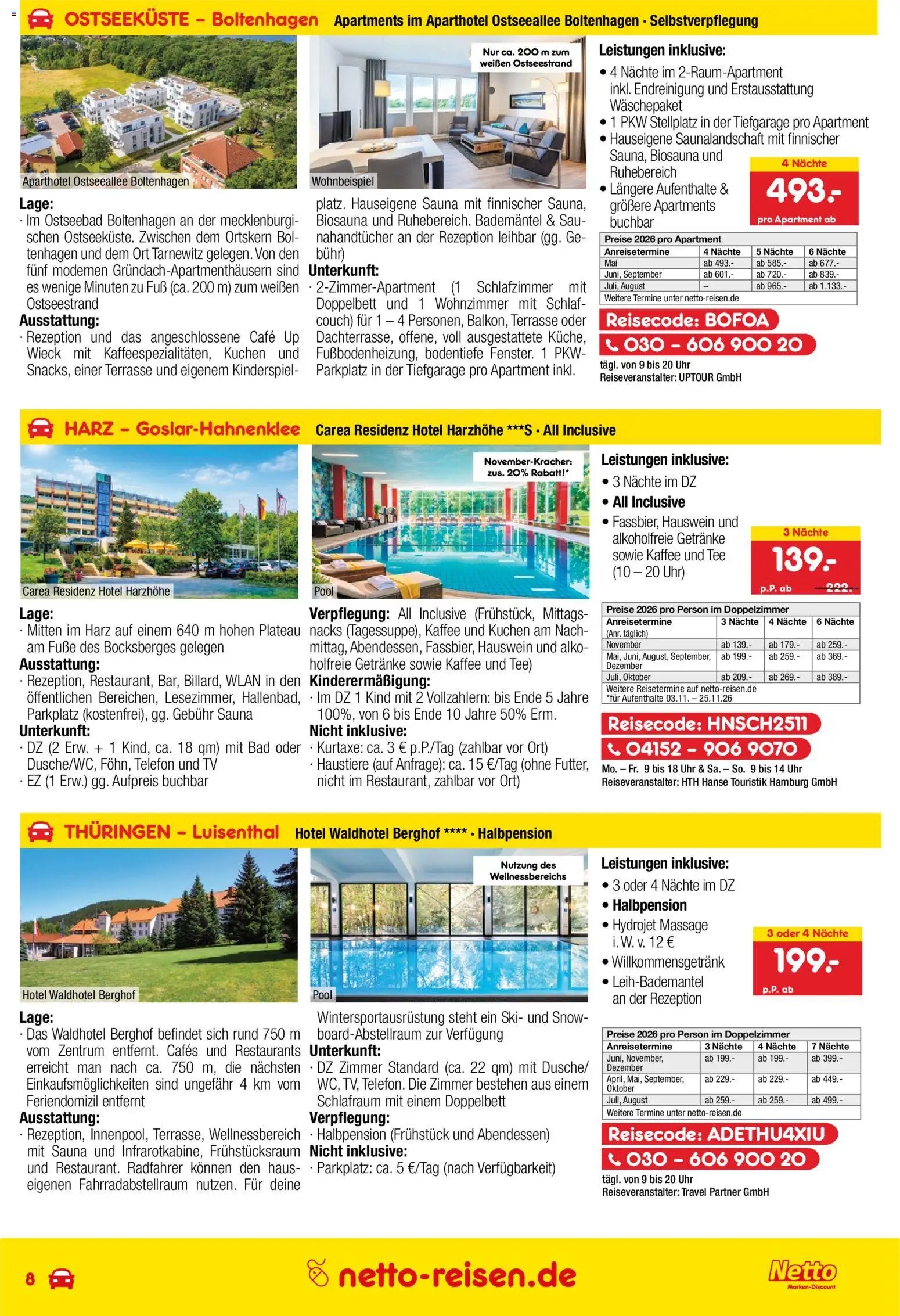 Netto Reisen Prospekt 	