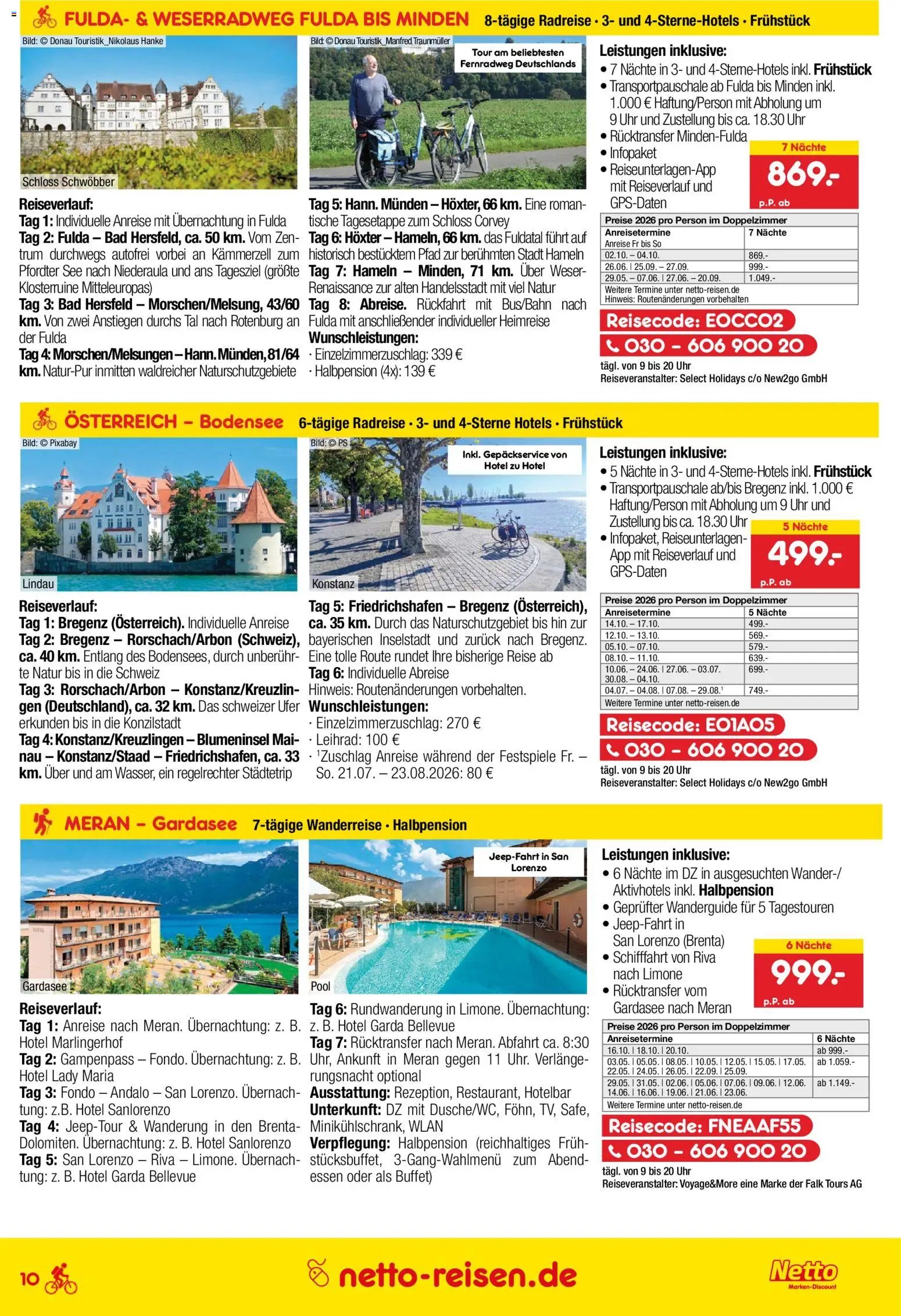 Netto Reisen Prospekt 	