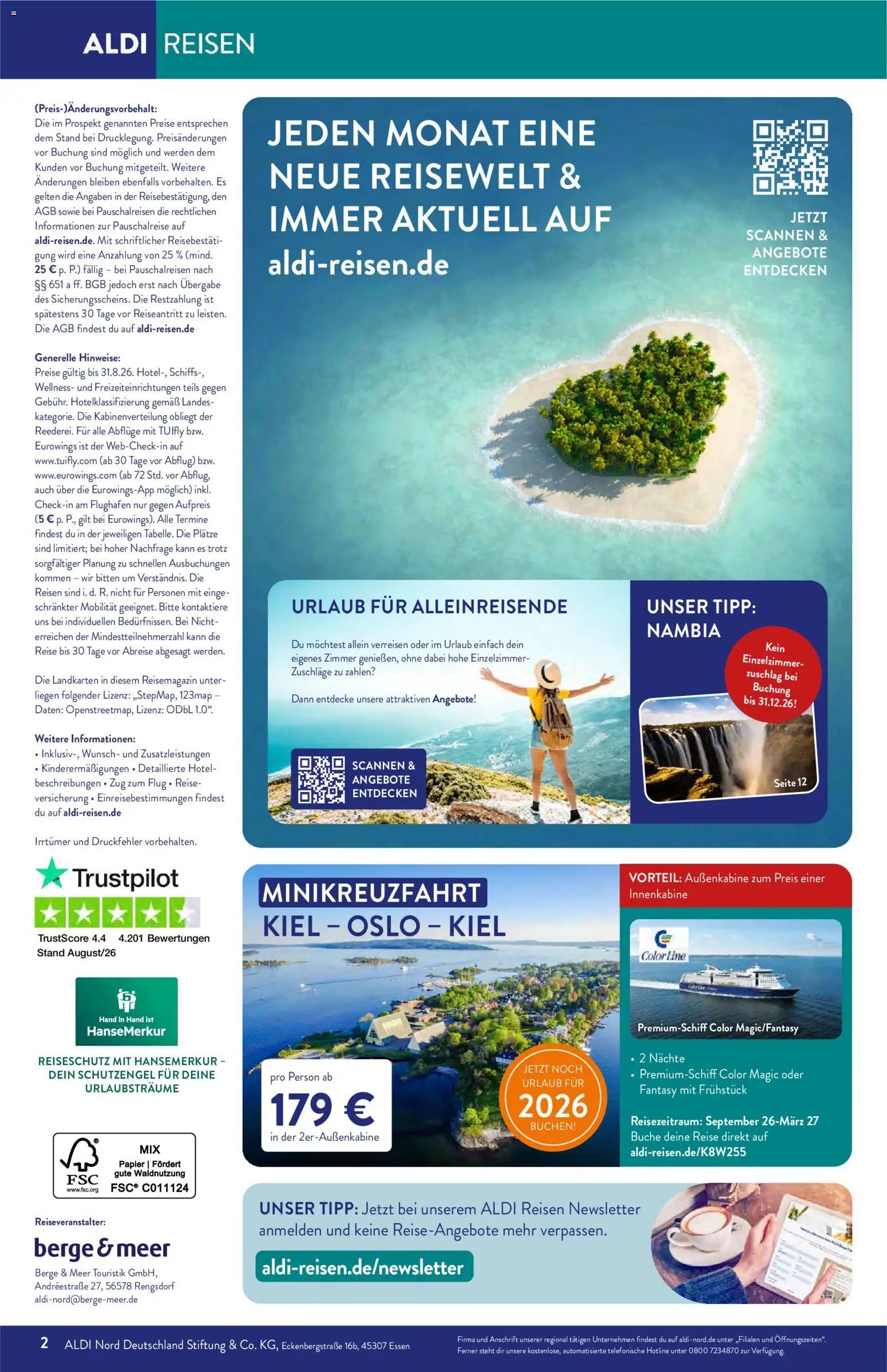Aldi Reisen  Reisemagazin