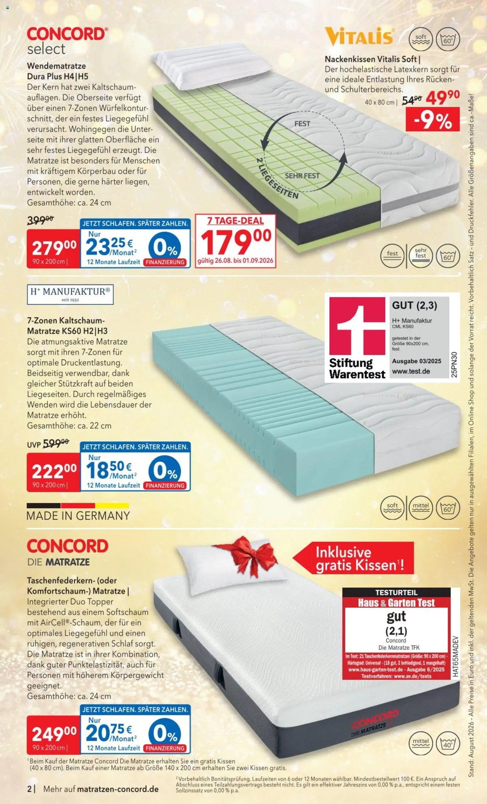 Matratzen Concord Prospekt