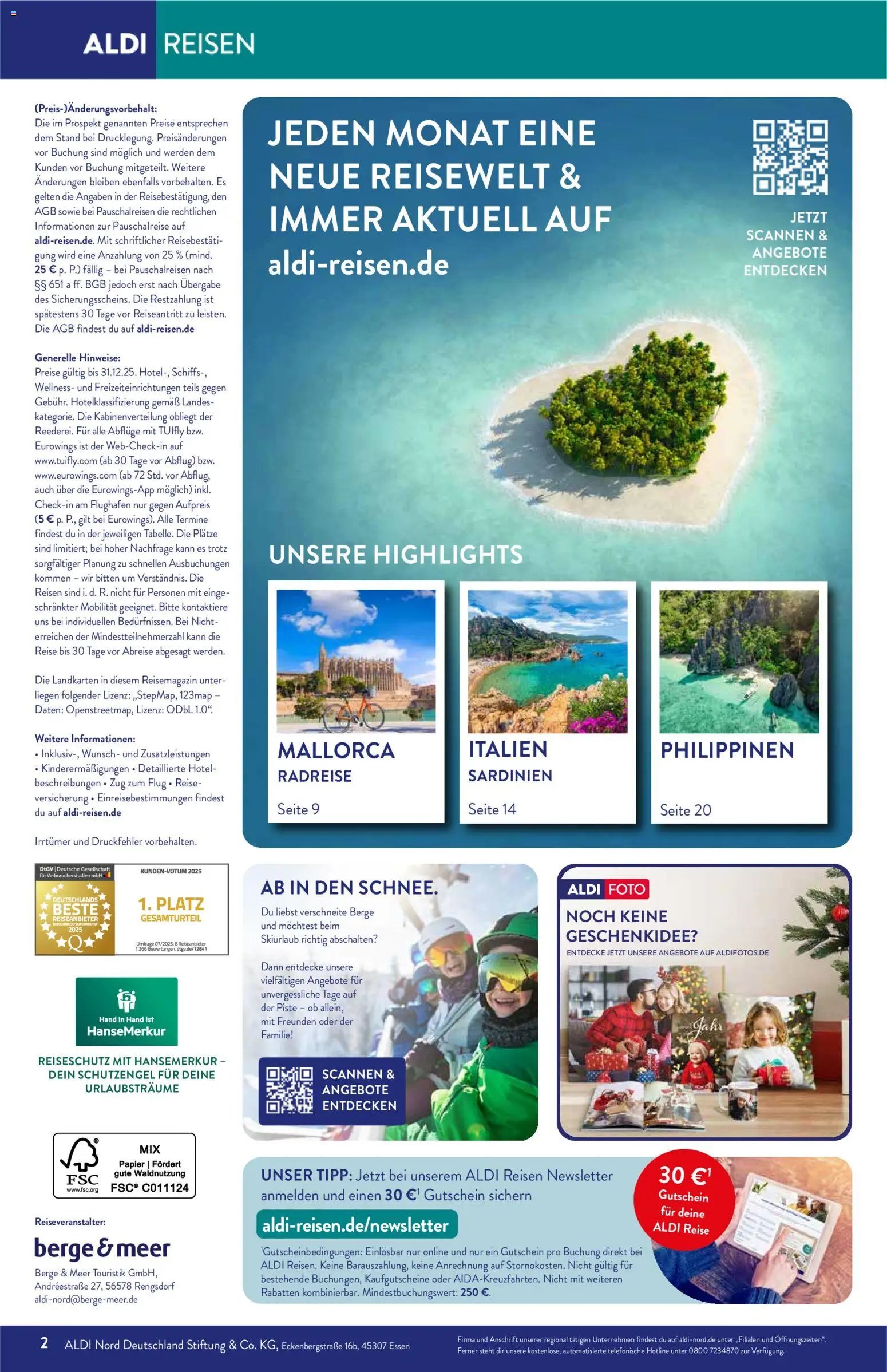 Aldi Reisen  Reisemagazin (2025-12-01 - 2025-12-31)