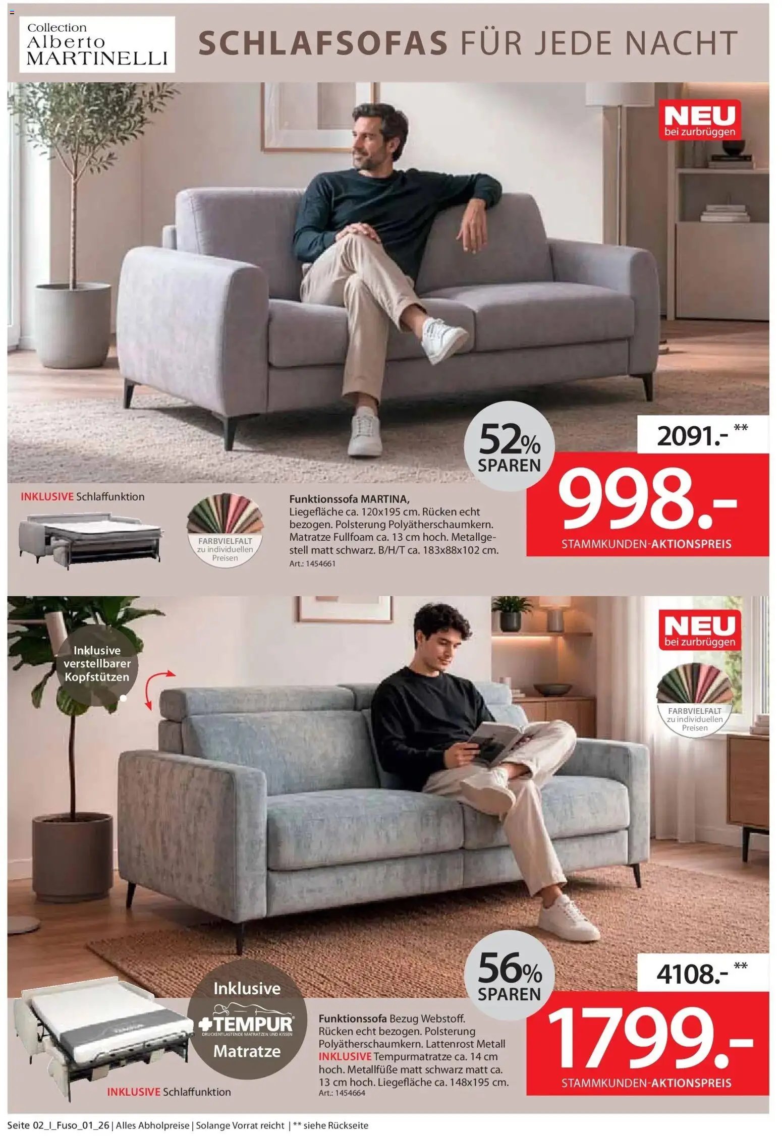 Zurbrüggen Schlafsofa Spezial